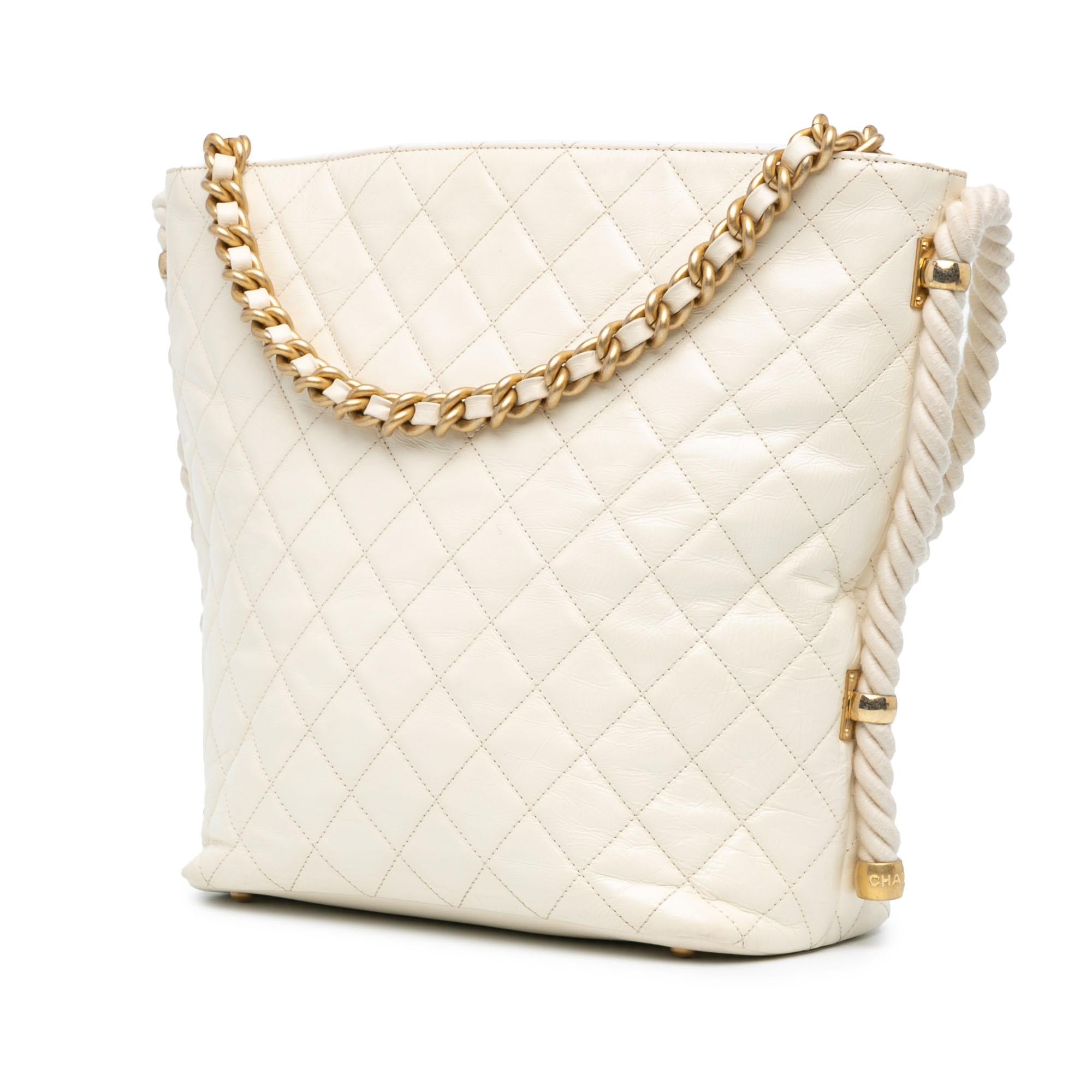 Chanel Crumpled Calfskin En Vogue Rope Satchel (SHG-YiQ0Ms)