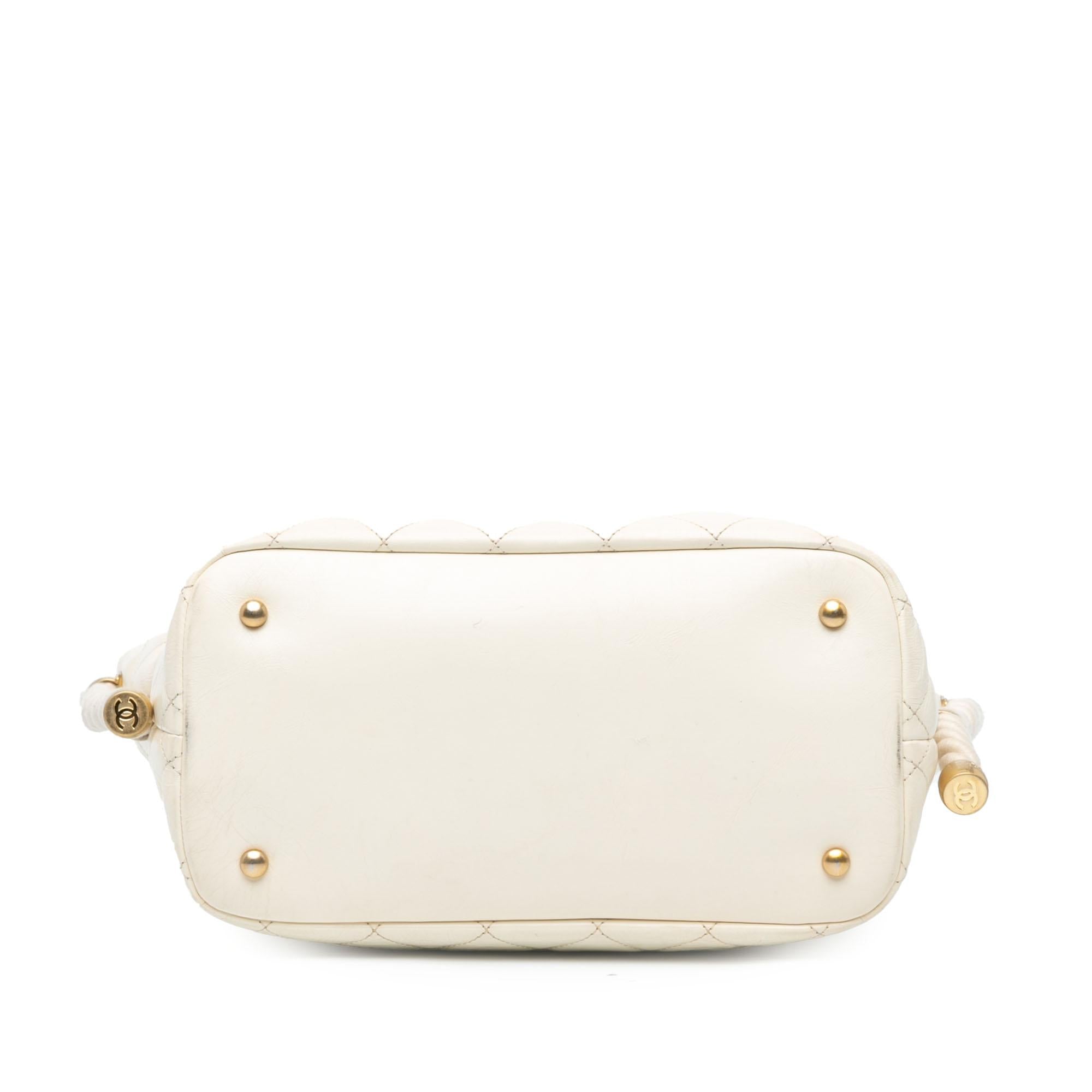 Chanel Crumpled Calfskin En Vogue Rope Satchel