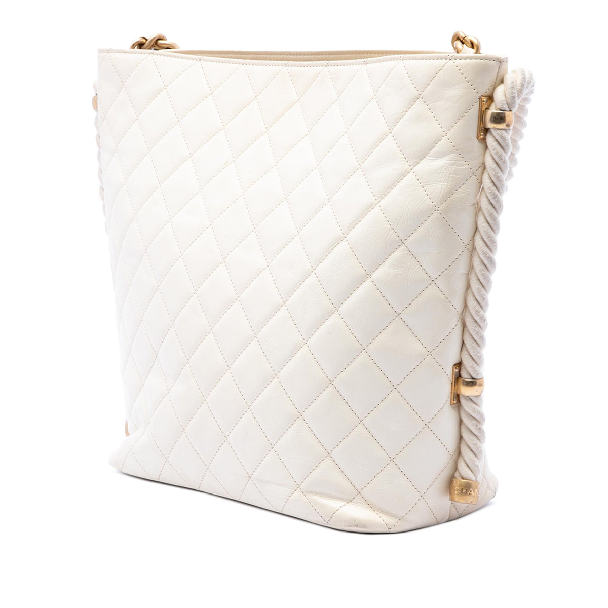 Chanel Crumpled Calfskin En Vogue Rope Satchel