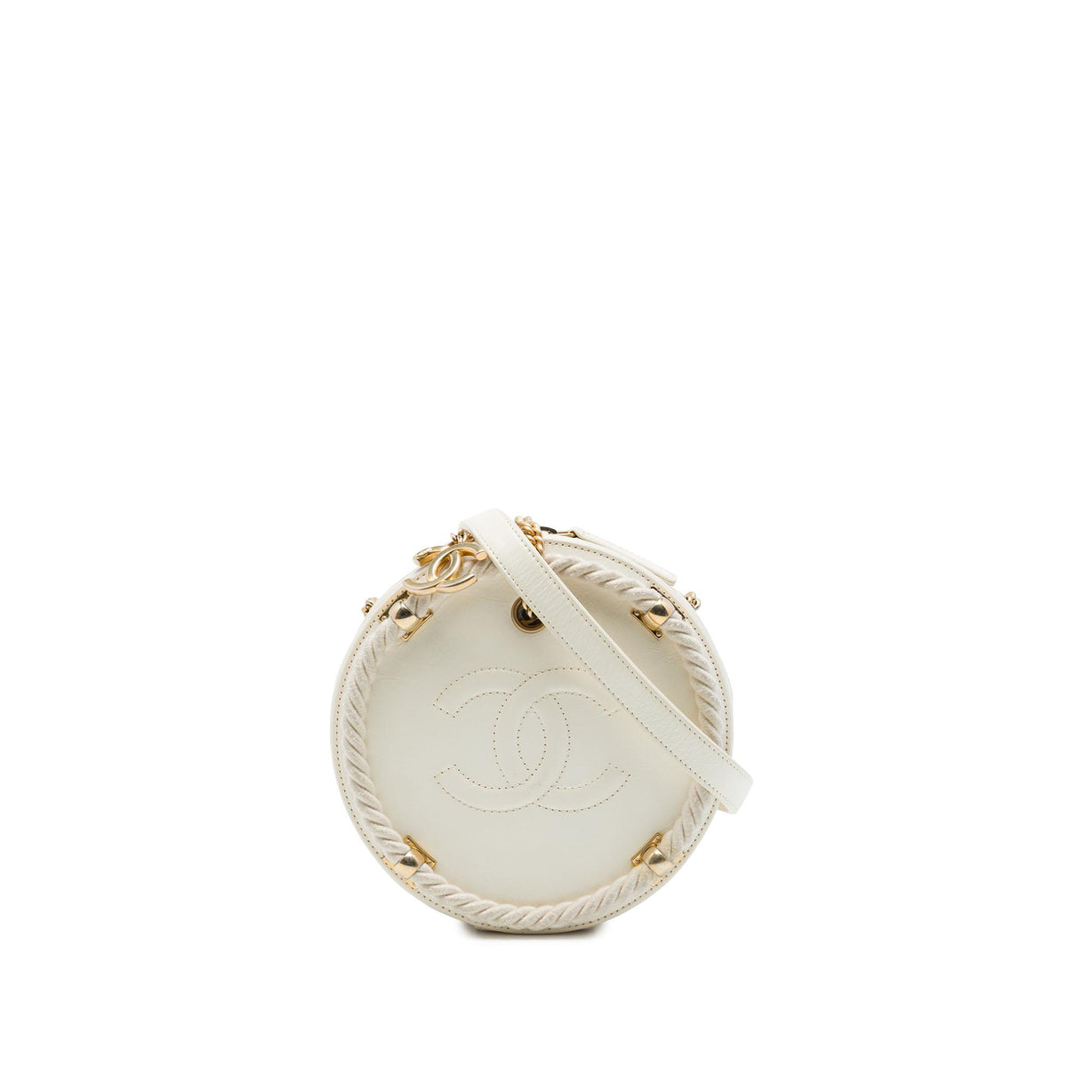 Chanel Crumpled Calfskin En Vogue Round Bag