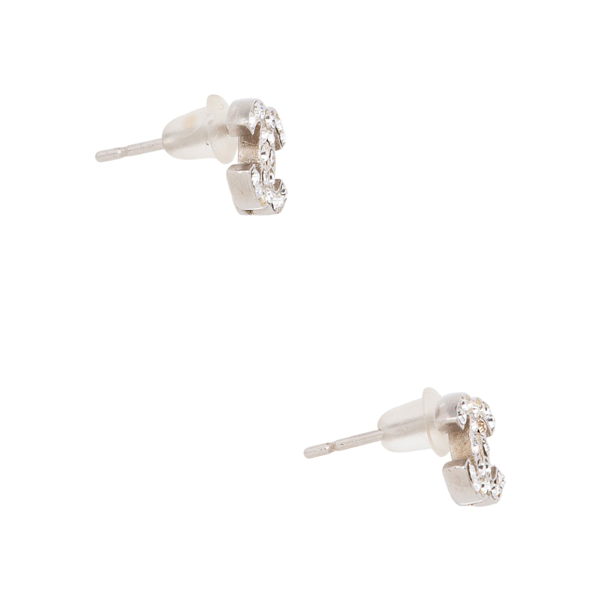 Chanel Crystal CC Mini Stud Earrings