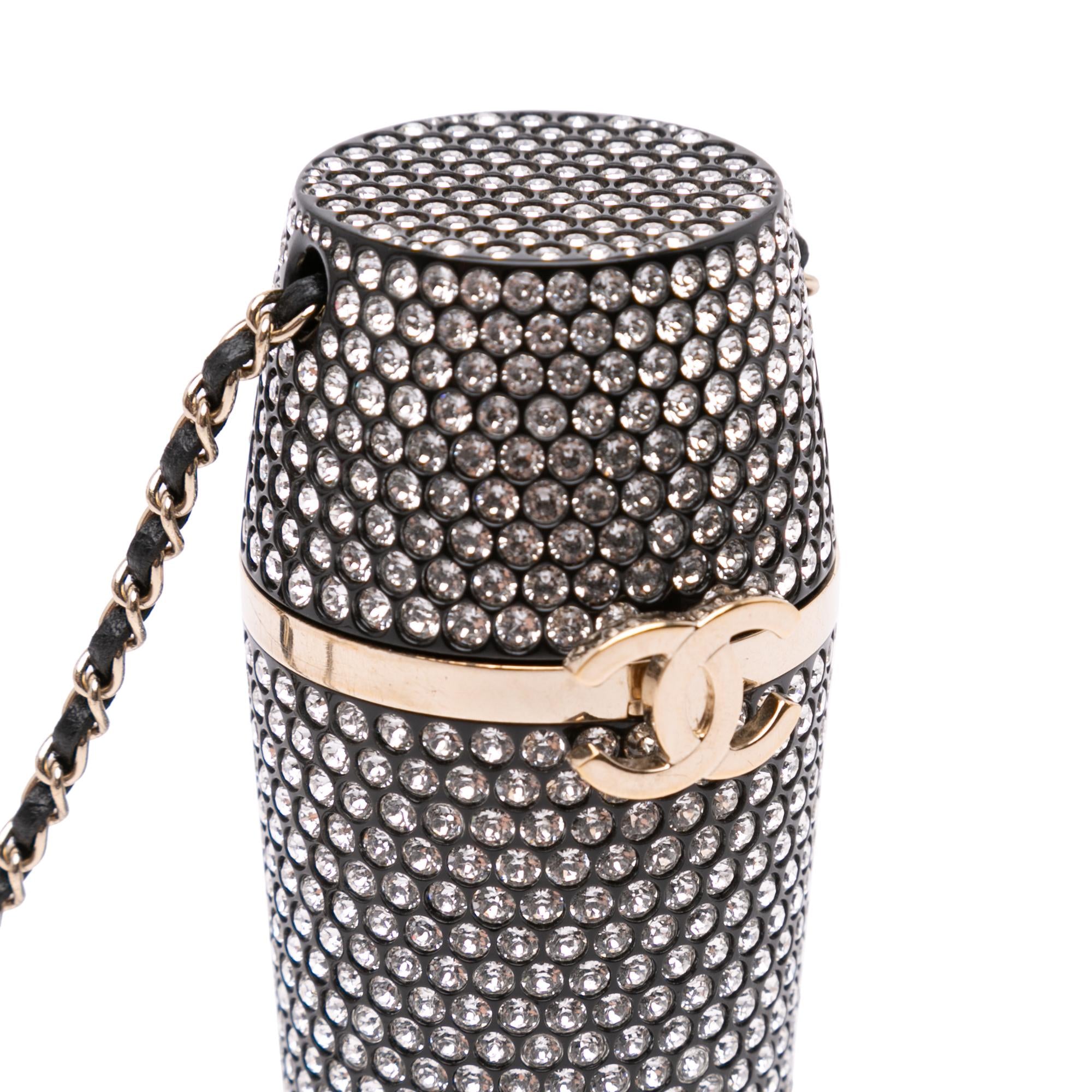 Chanel Crystal Lipstick Case on Chain (SHG-LNtVWT)