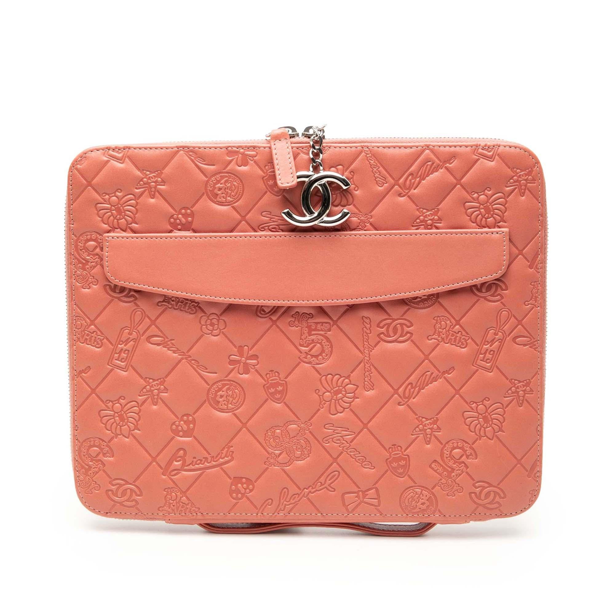 Chanel Embossed Lambskin Lucky Symbols iPad Case