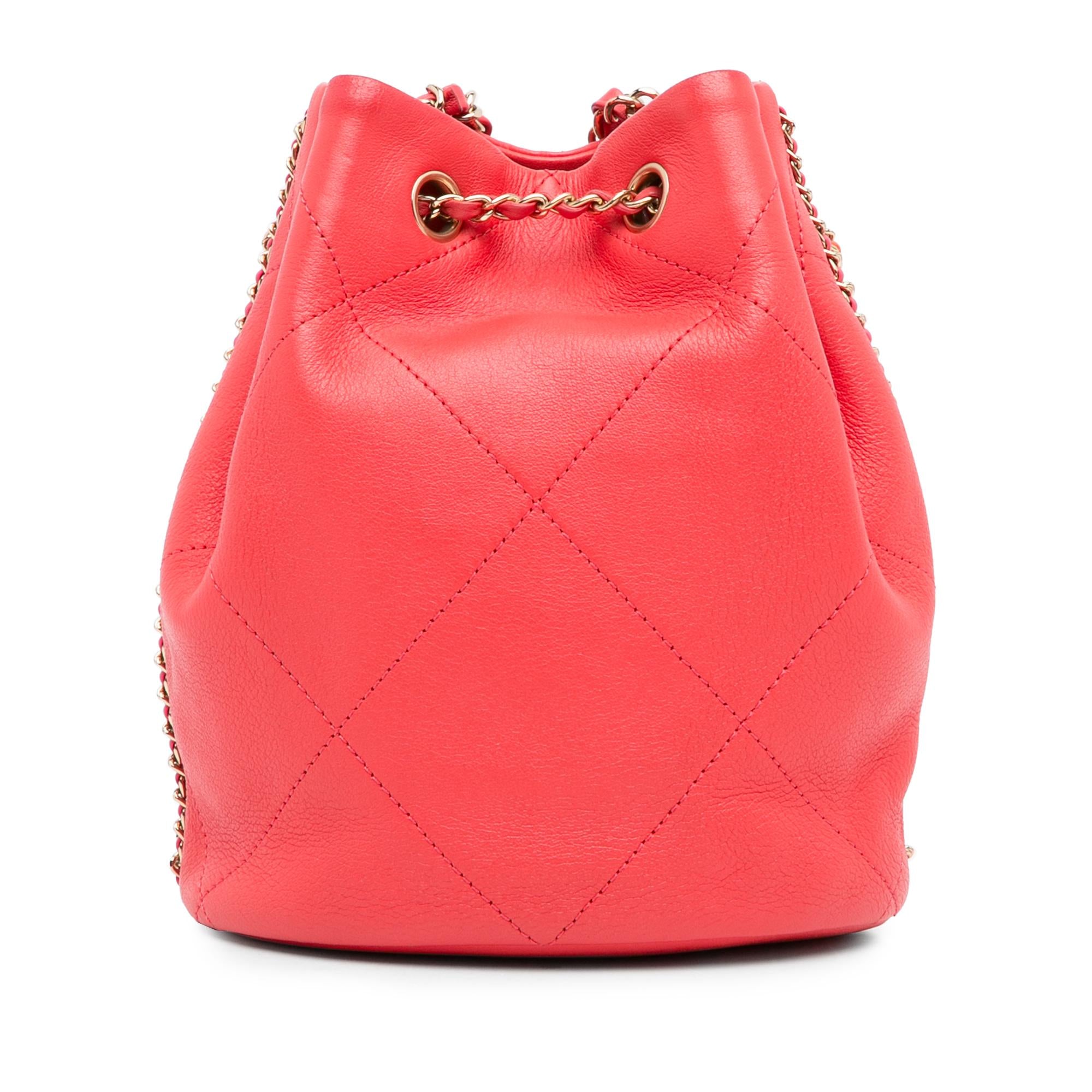 Chanel Entwined Chain Drawstring Bucket (SHG-j3tiCD)