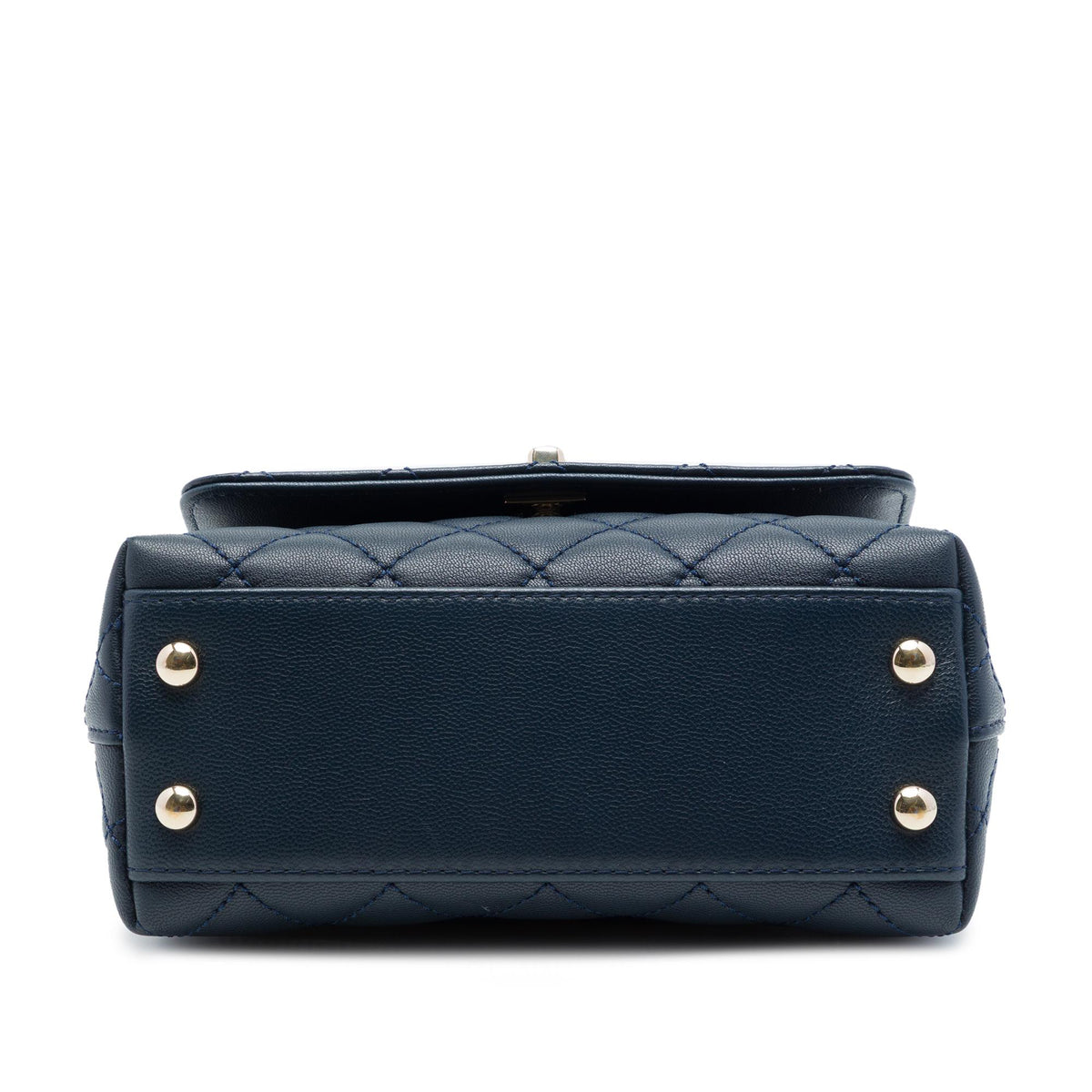 Chanel Extra Mini Quilted Lambskin Rainbow Coco Top Handle Bag