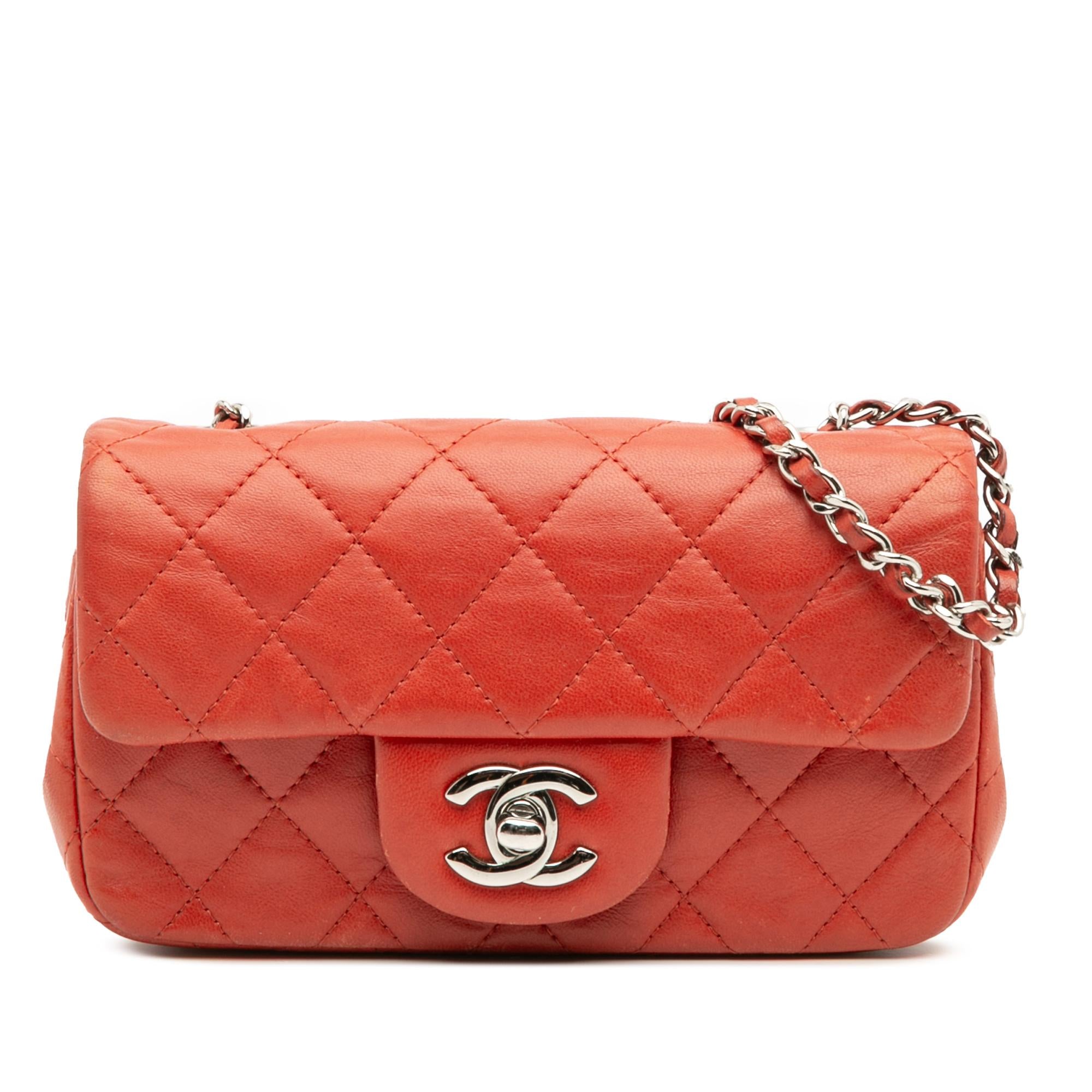 Chanel Extra Mini Rectangular Classic Lambskin Single Flap