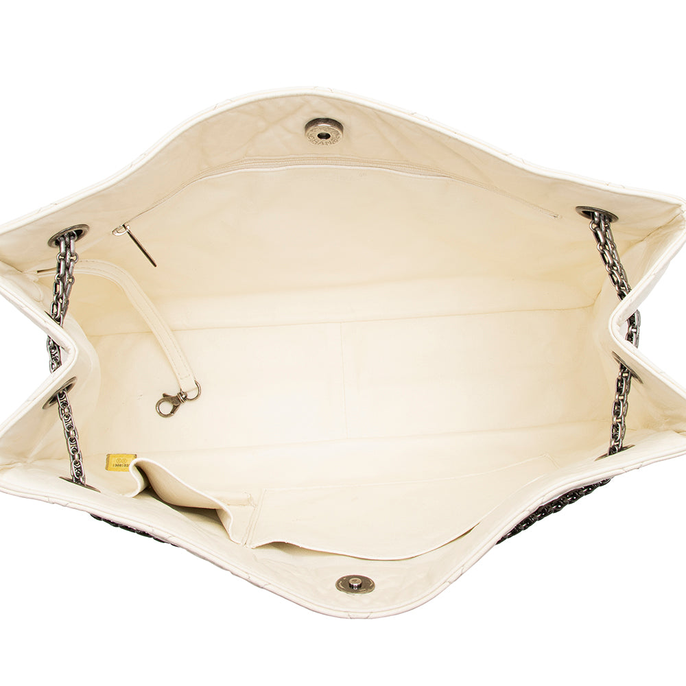 Chanel Glazed Calfskin 2.55 Reissue Shopping Tote (SHF-14181)