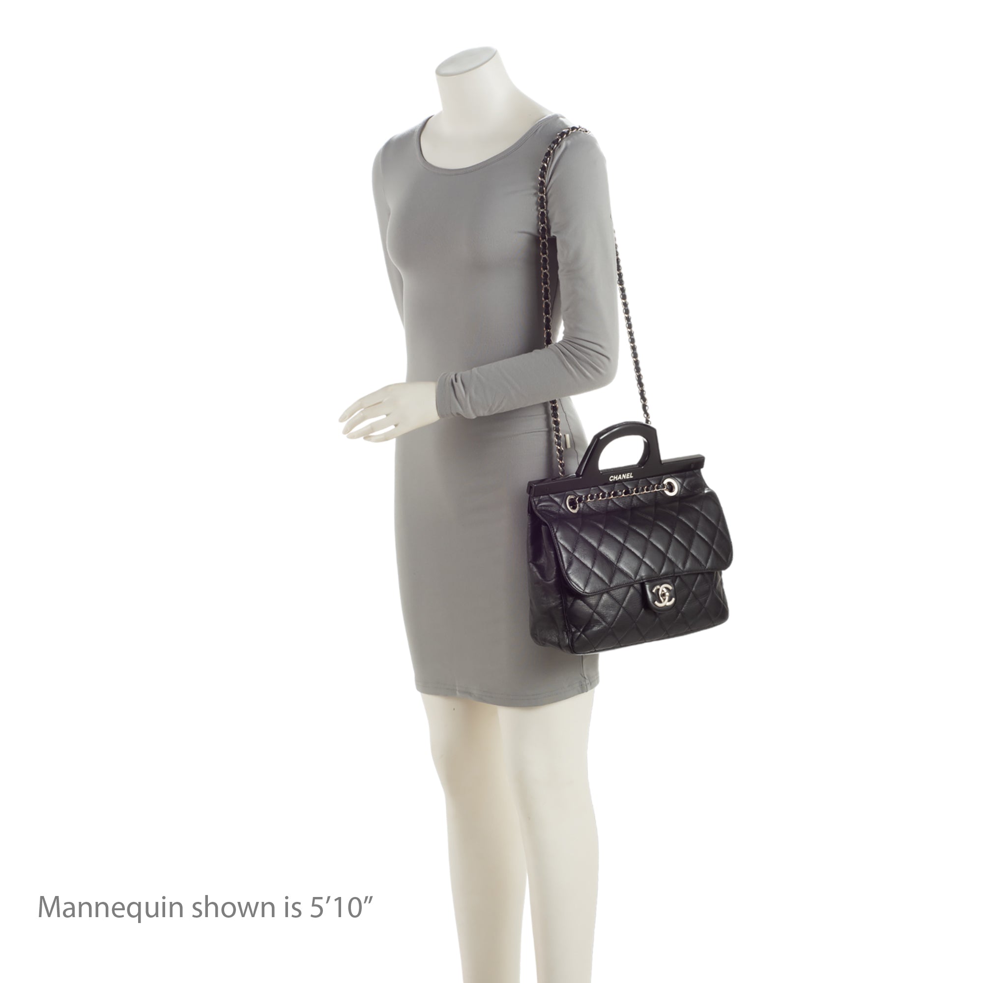 Chanel Glazed Calfskin CC Delivery Small Shopping Tote (SHF-AR0t7R)