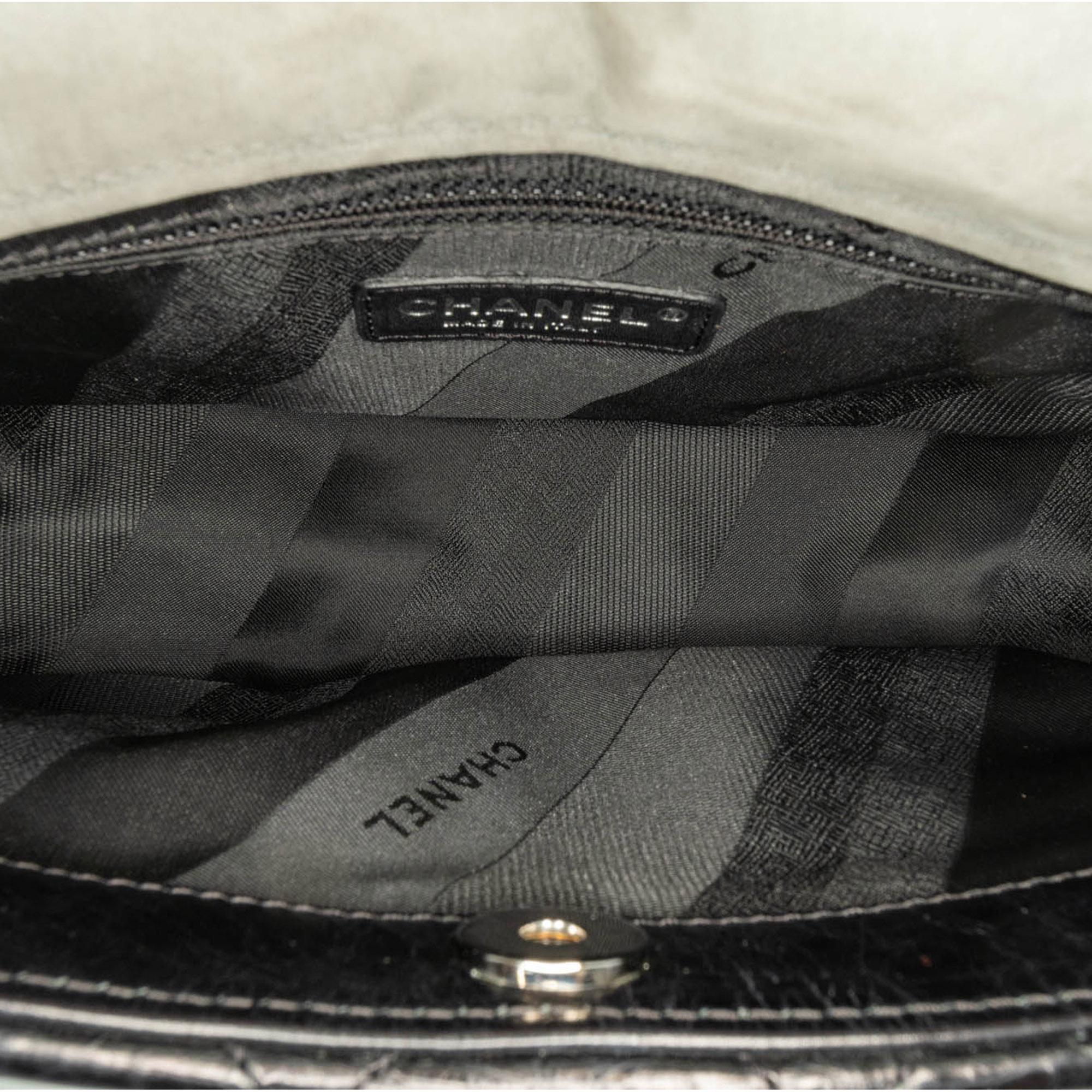 Chanel Glazed Calfskin Iridescent Portobello Flap (SHG-rglyZs)