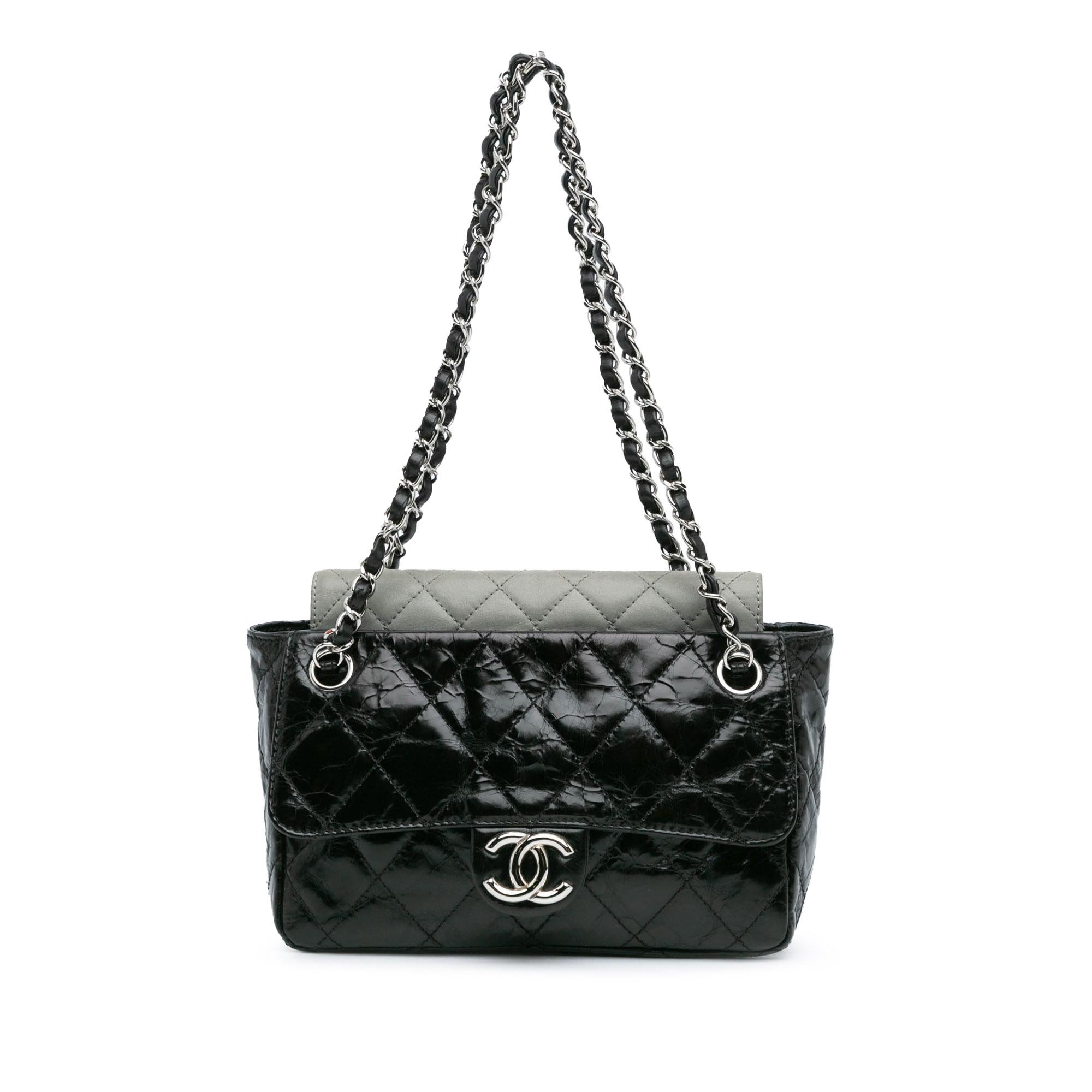 Chanel Glazed Calfskin Iridescent Portobello Flap (SHG-rglyZs)