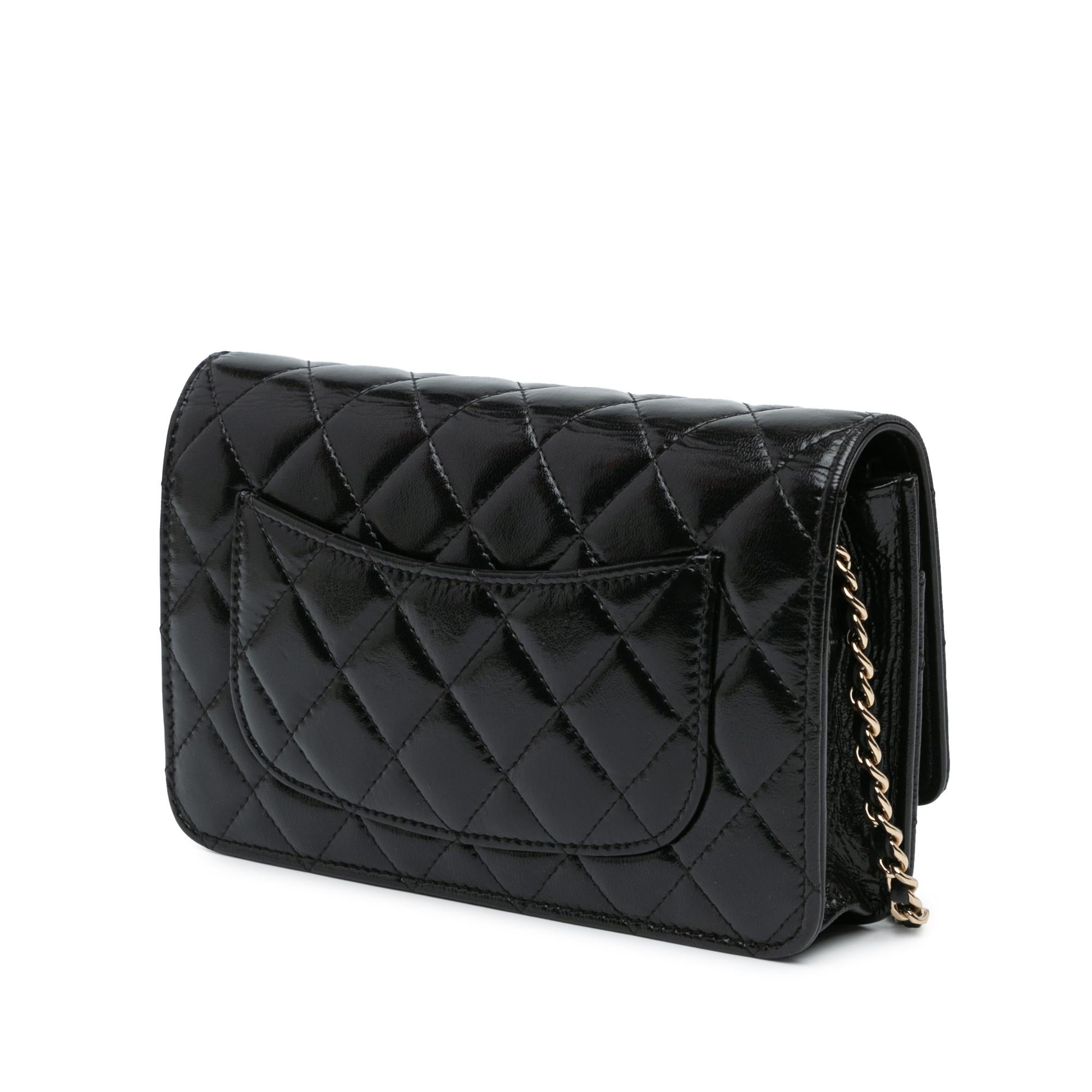 Chanel Glazed Calfskin Pearl Charms Wallet On Chain (SHG-slyTlx)