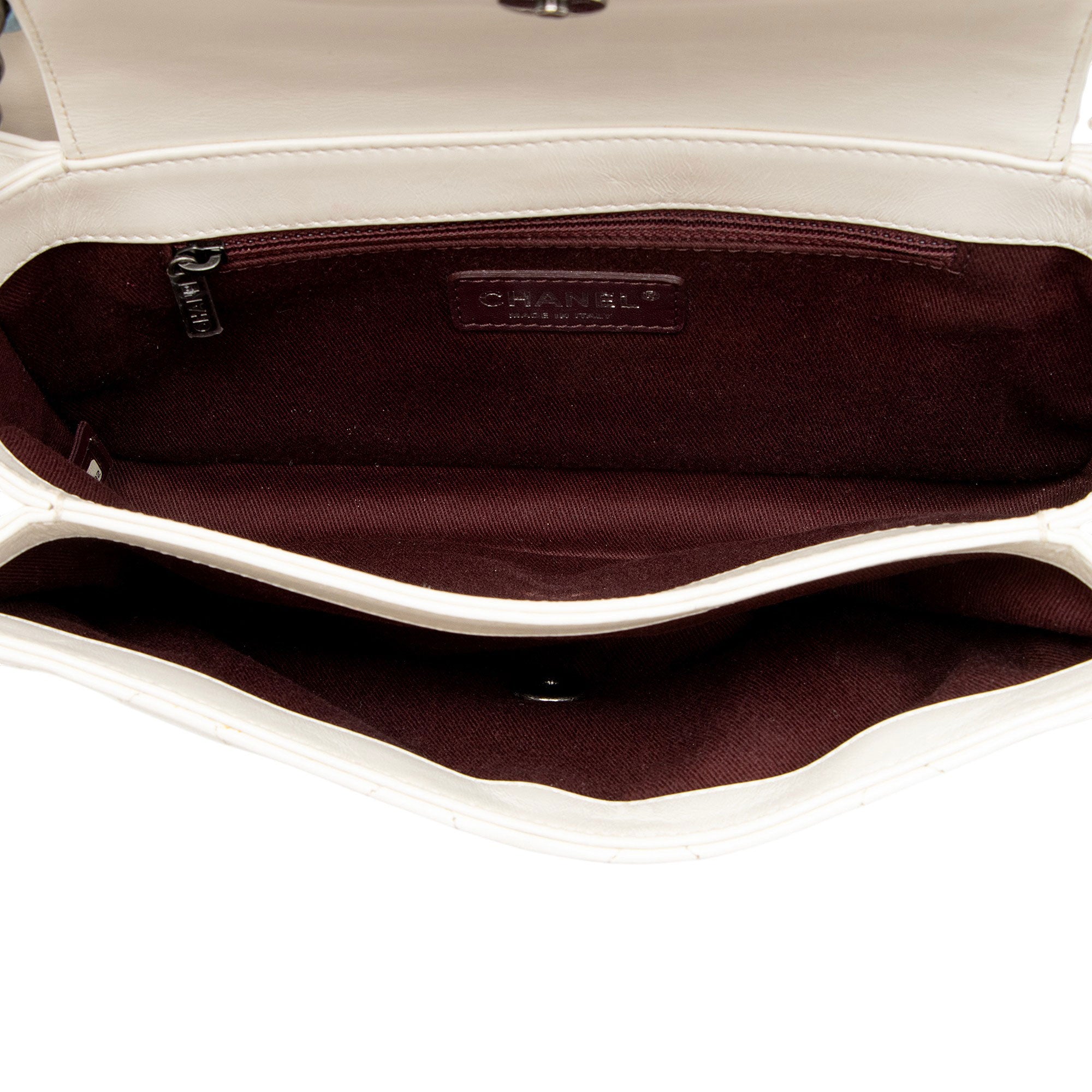 Chanel Glazed Calfskin Perfect Edge Medium Flap Bag