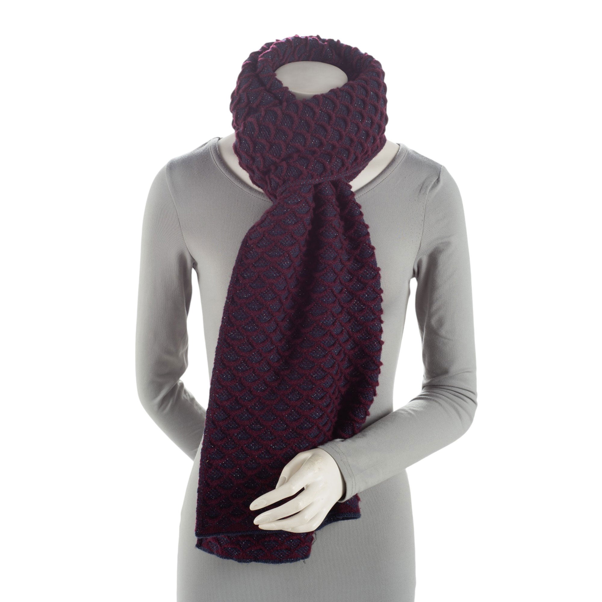 Chanel Cashmere Woven Glitter Scarf (SHF-P0AWdl)