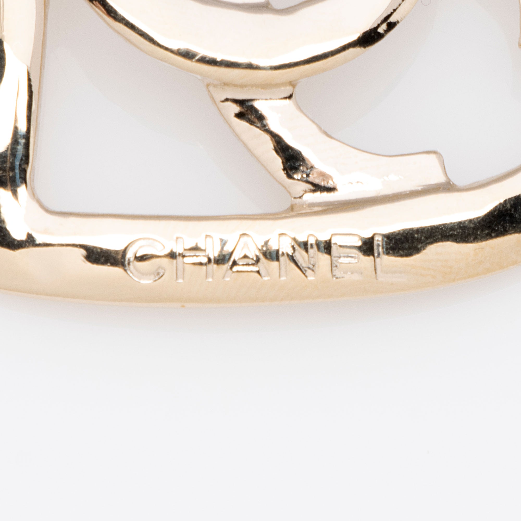 Chanel Coco In Love Heart Hoop Earrings