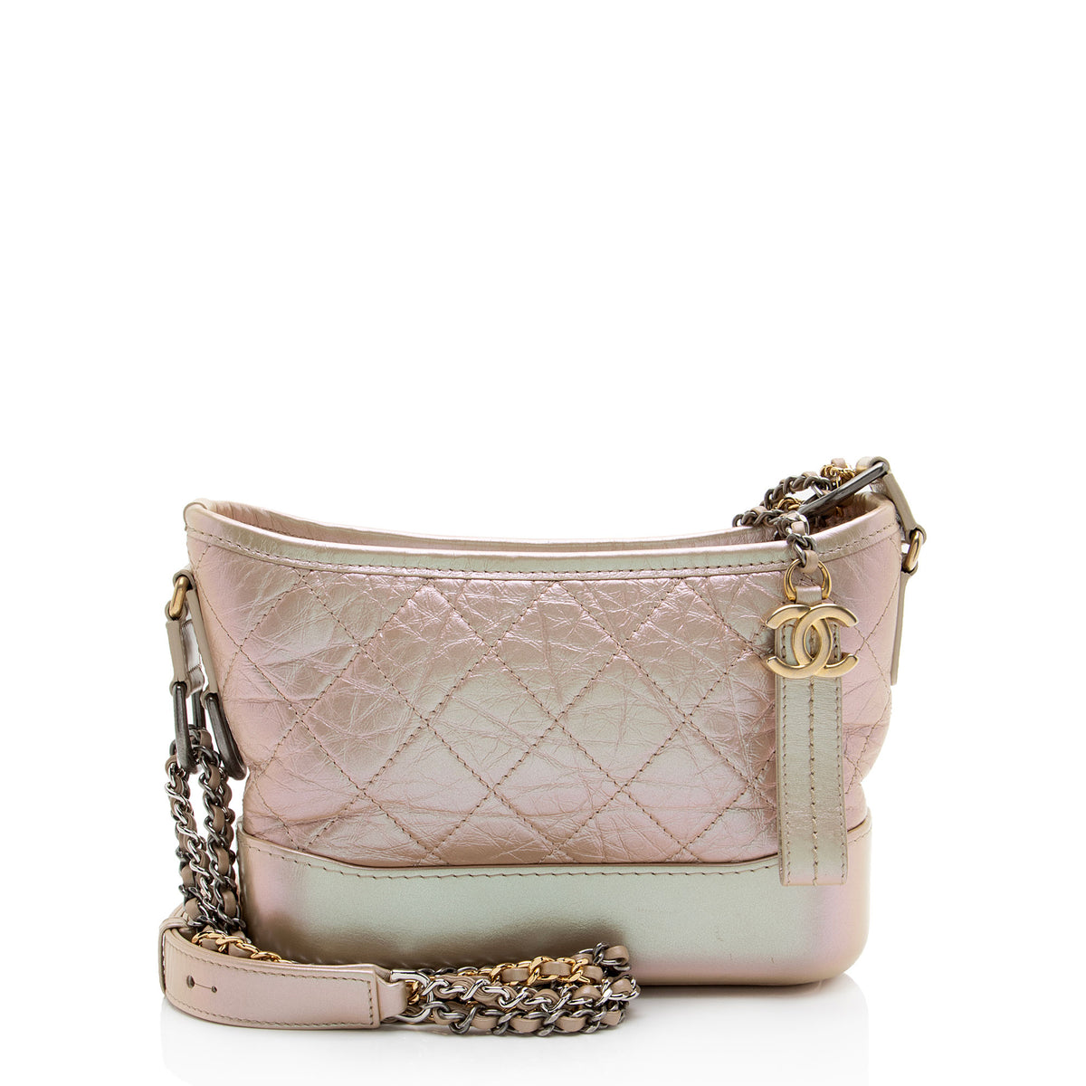 Chanel Iridescent Aged Calfskin Gabrielle Small Hobo