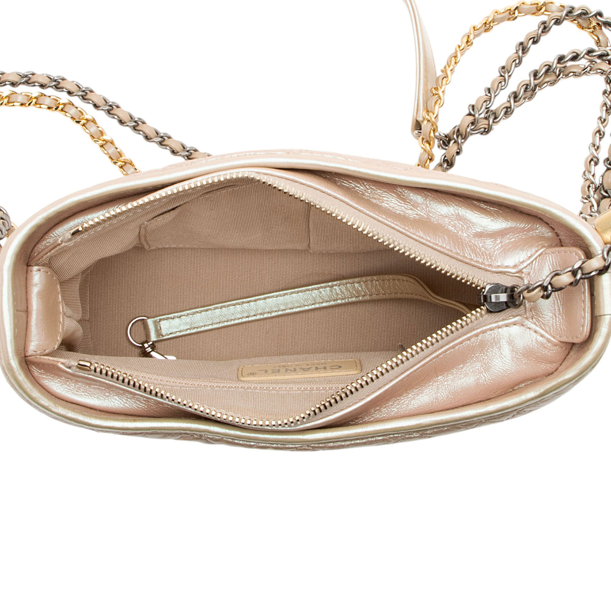Chanel Iridescent Aged Calfskin Gabrielle Small Hobo