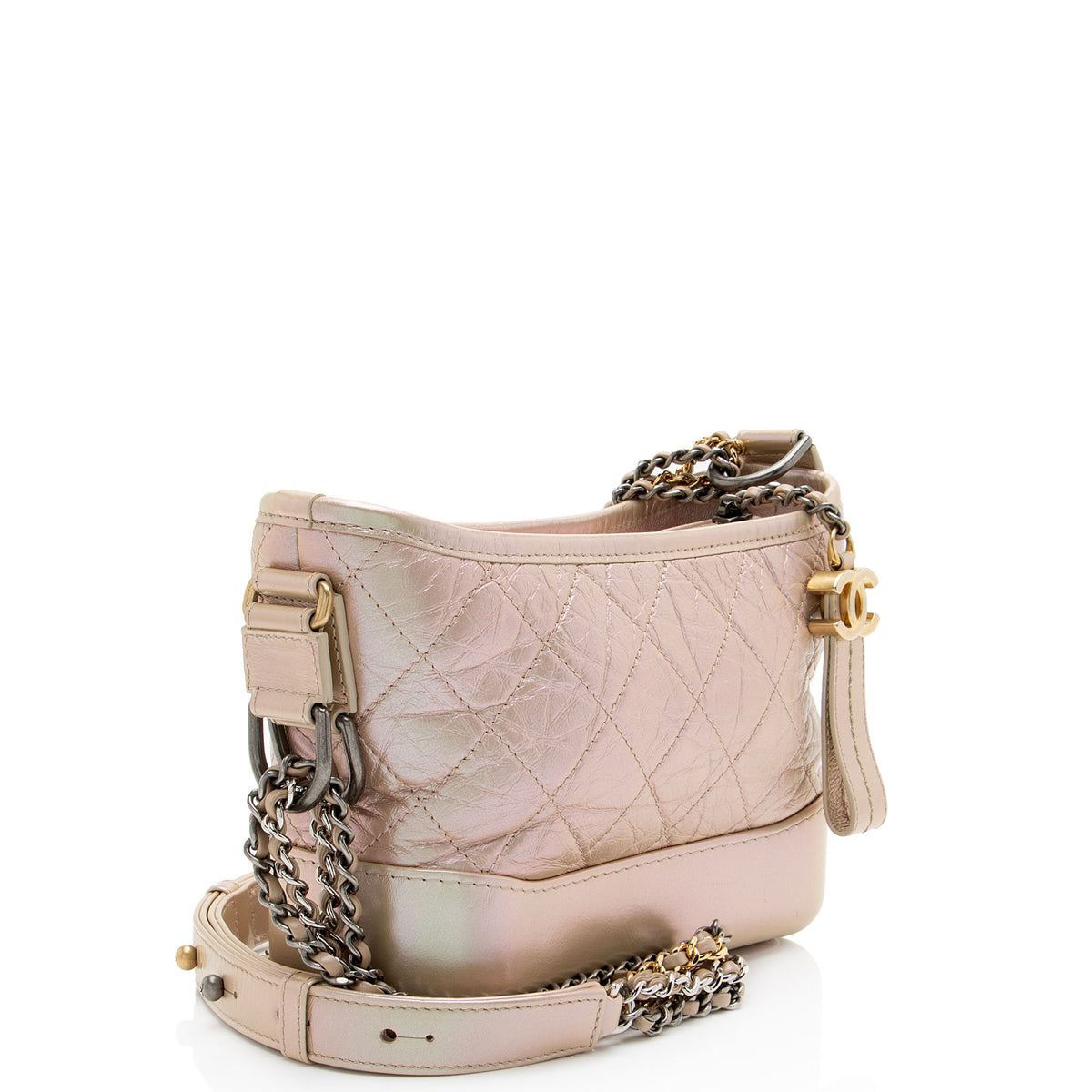 Chanel Iridescent Aged Calfskin Gabrielle Small Hobo