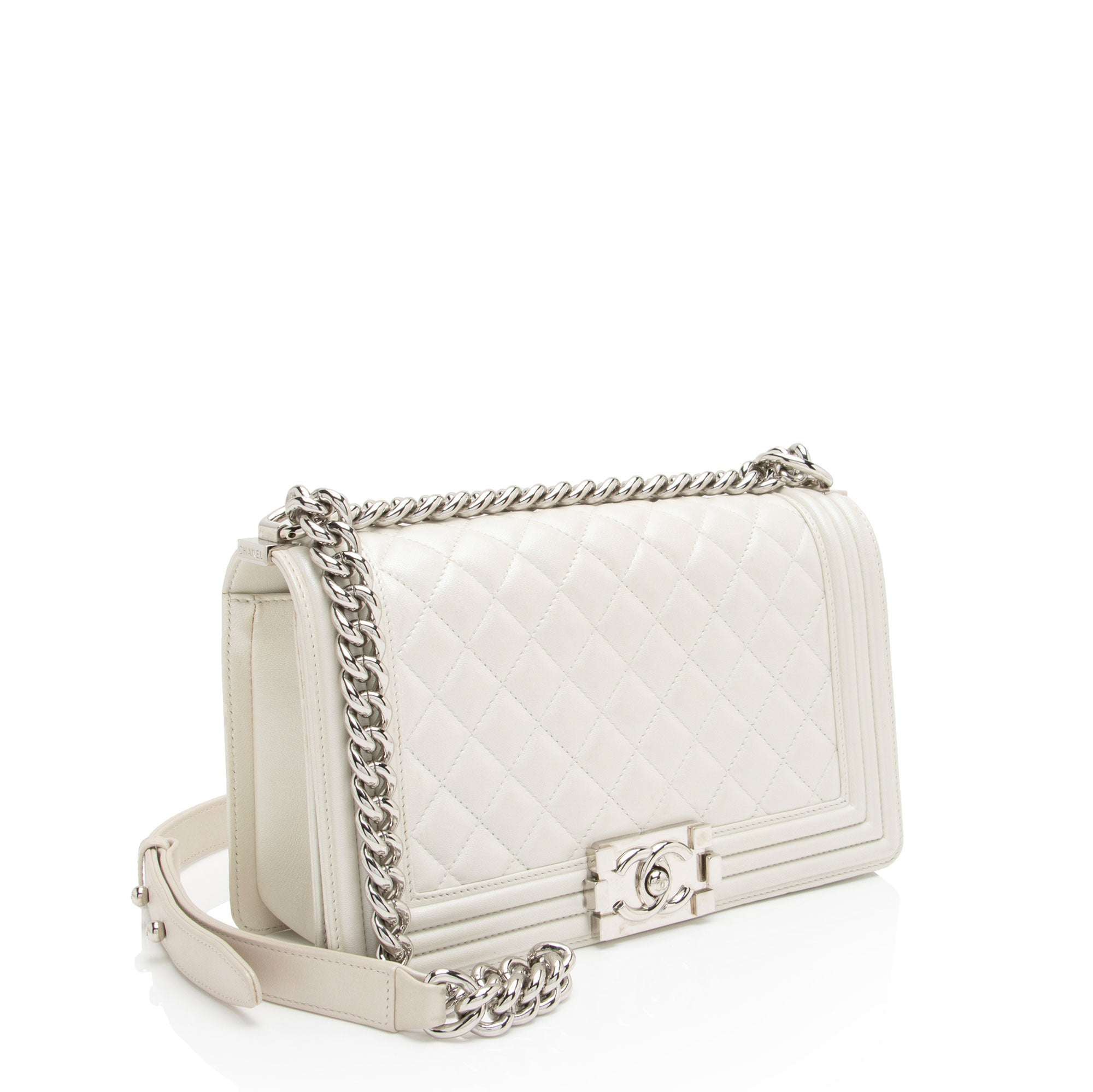 Chanel Iridescent Calfskin Old Medium Boy Bag