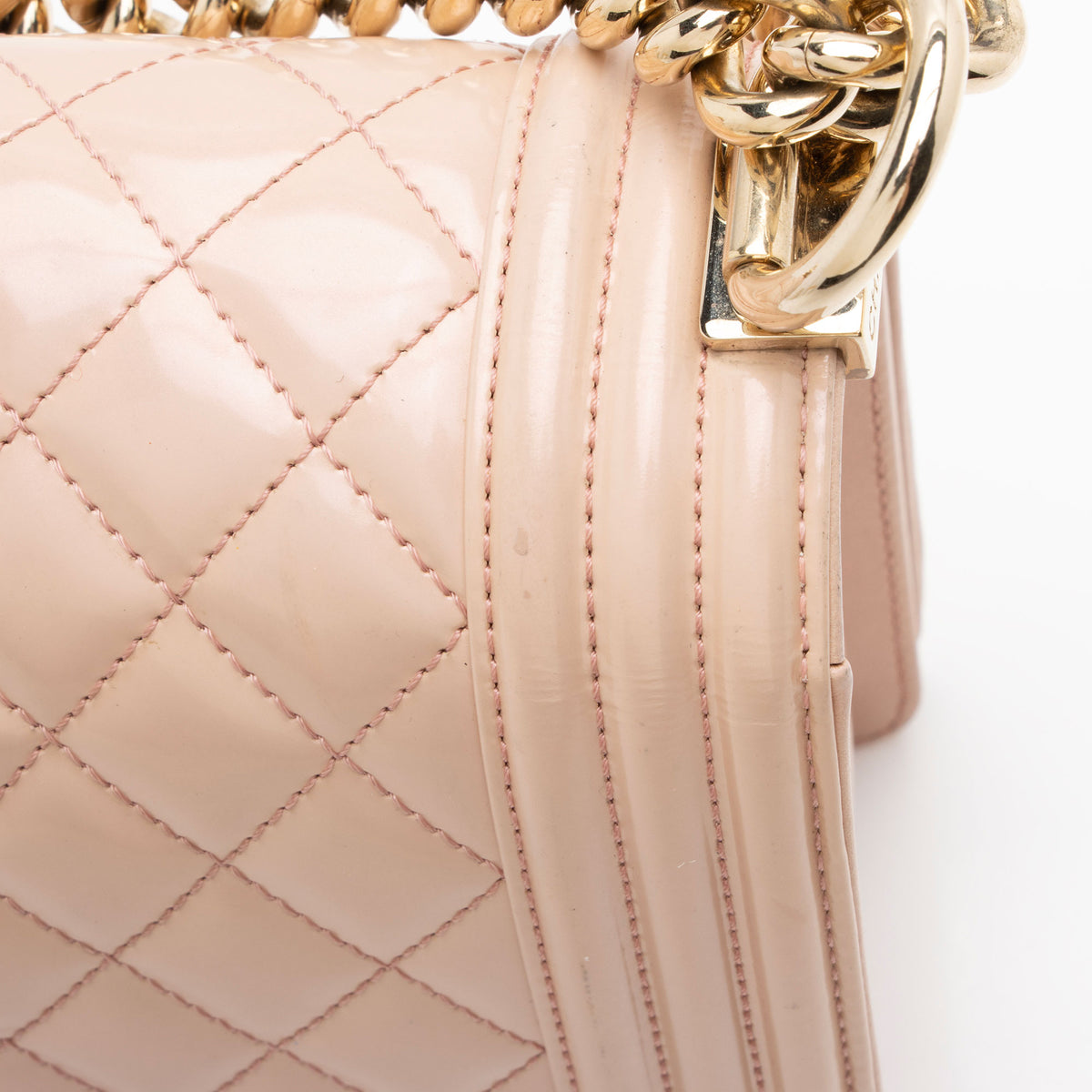Chanel Iridescent Glazed Calfskin Old Medium Boy Bag