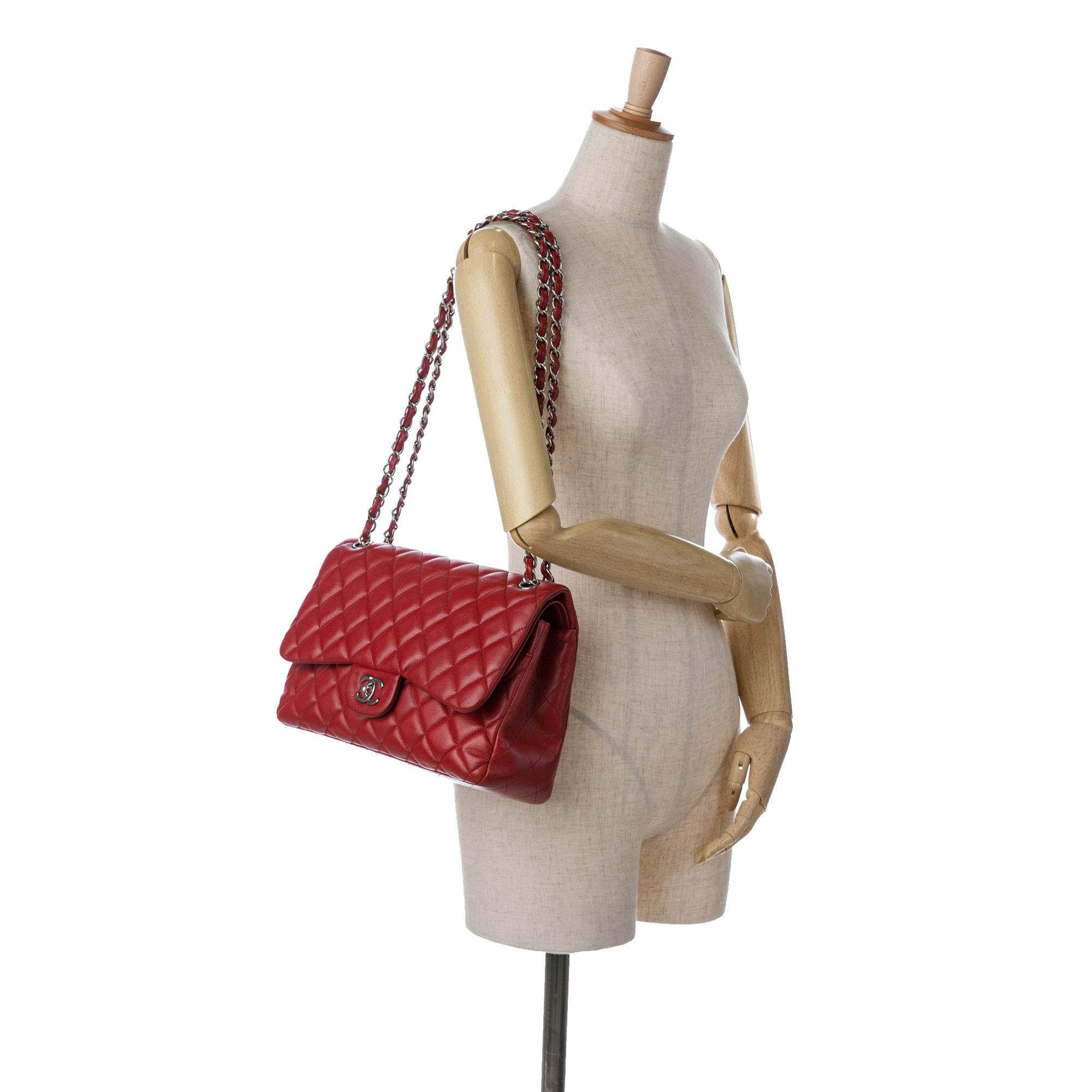 Chanel Jumbo Classic Caviar Double Flap (SHG-gVBzob)