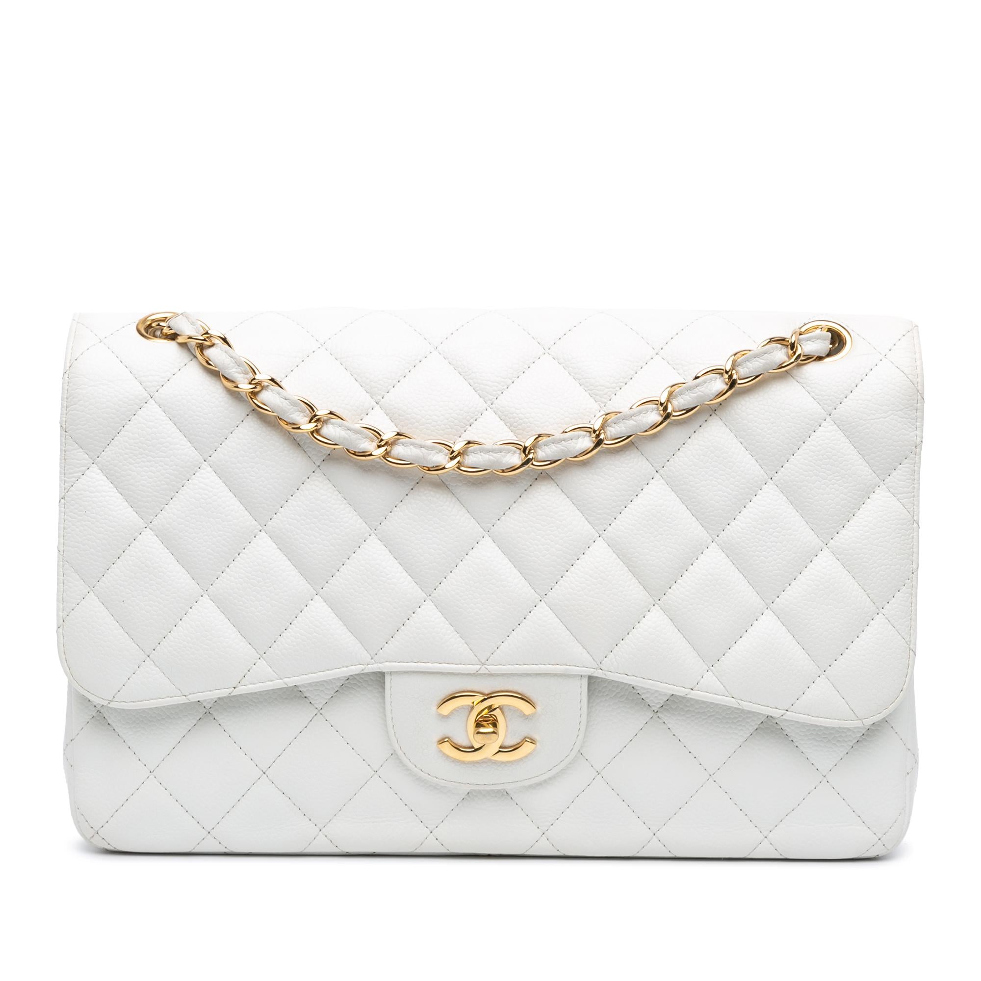 Chanel Jumbo Classic Caviar Double Flap (SHG-kMlTWy)