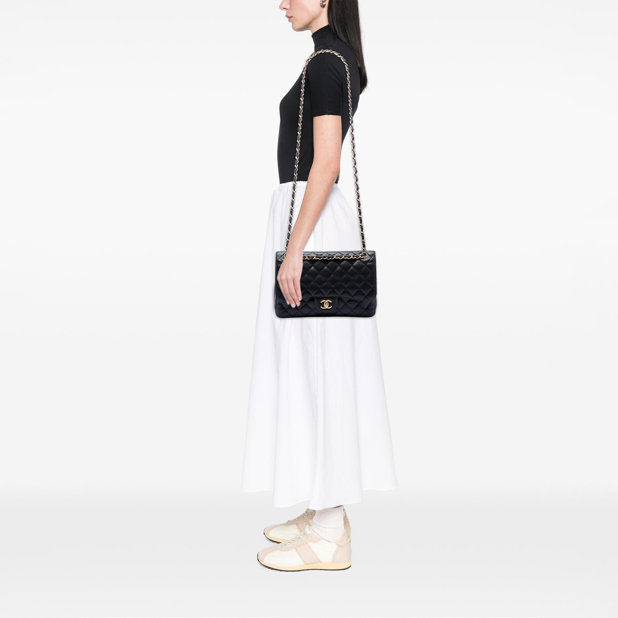 Chanel Jumbo Classic Caviar Double Flap