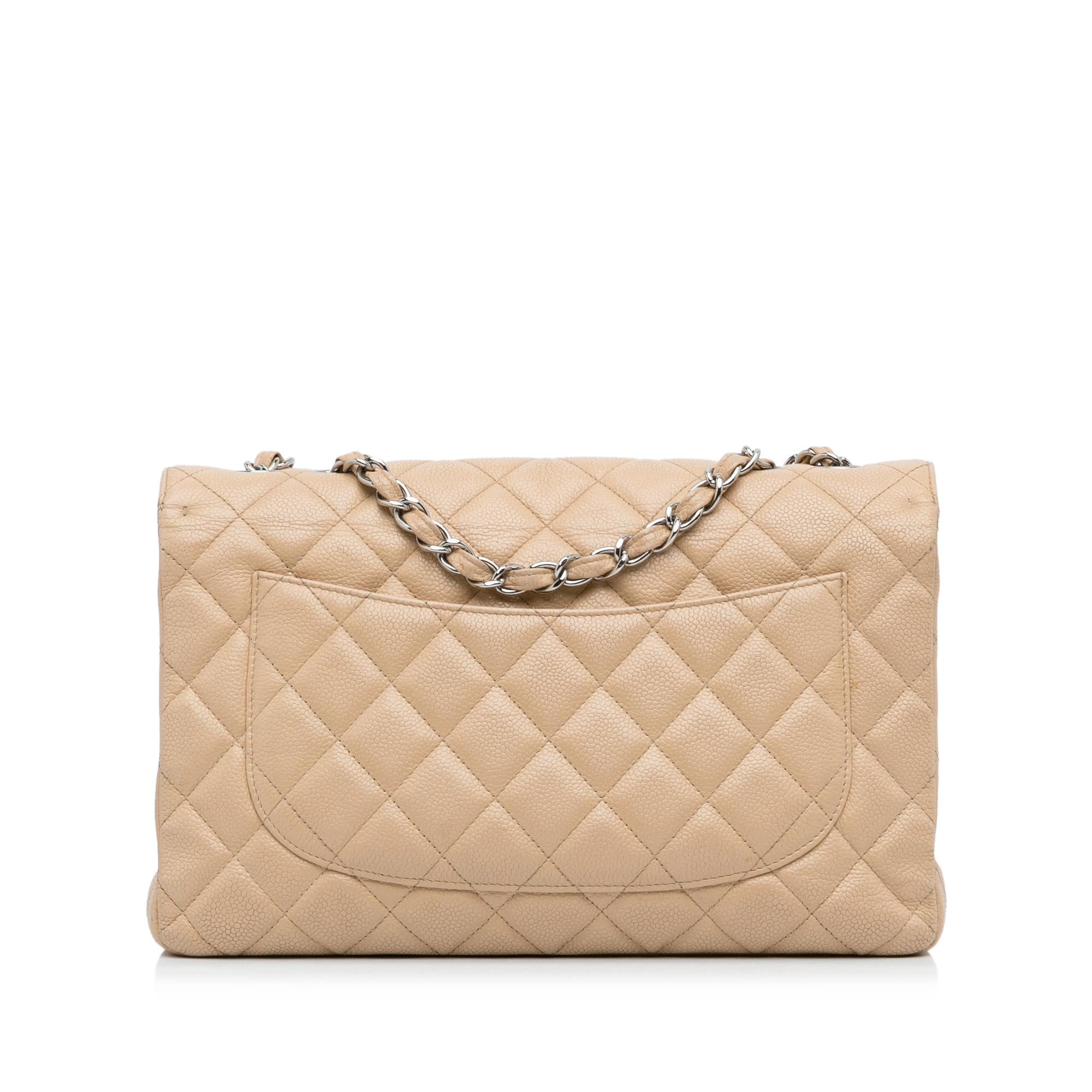 Chanel Jumbo Classic Caviar Single Flap Bag (SHG-HUCSq6)