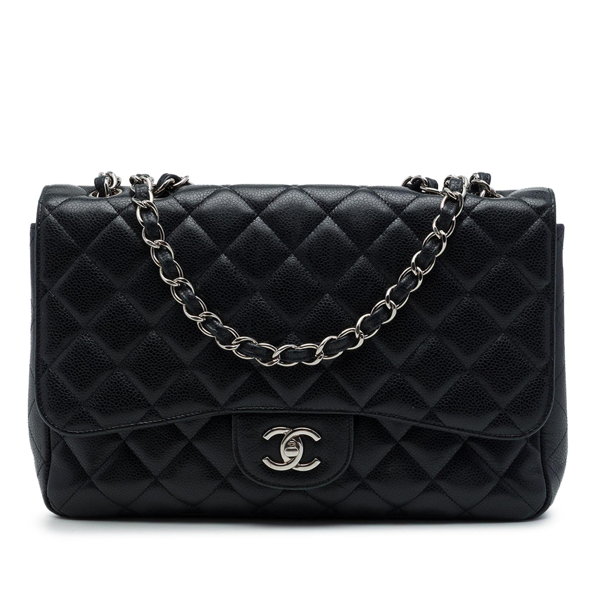 Chanel Jumbo Classic Caviar Single Flap