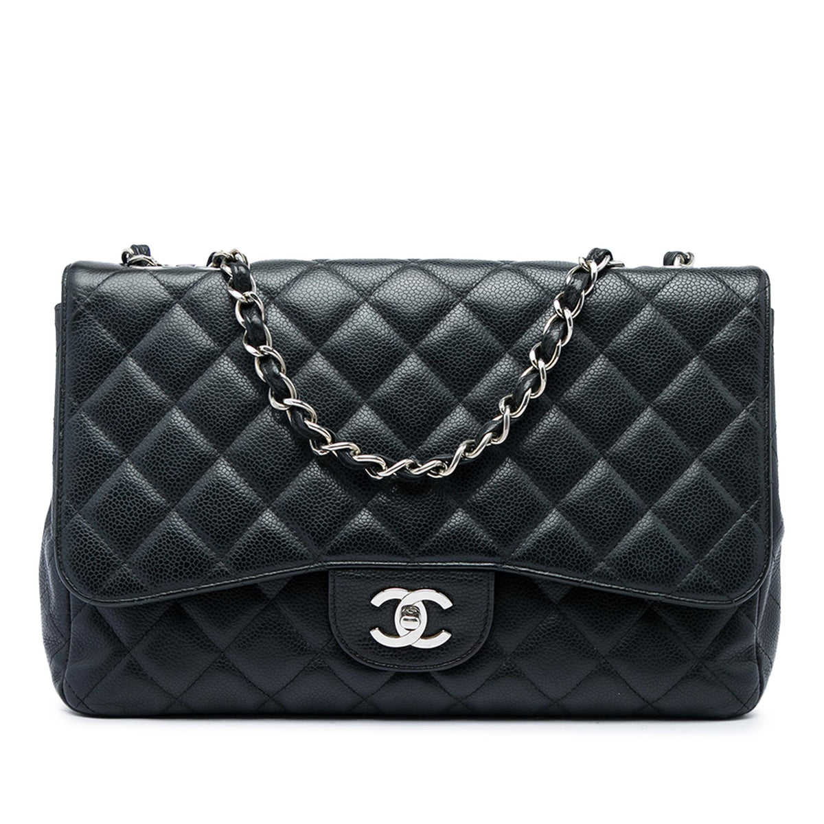 Chanel Jumbo Classic Caviar Single Flap