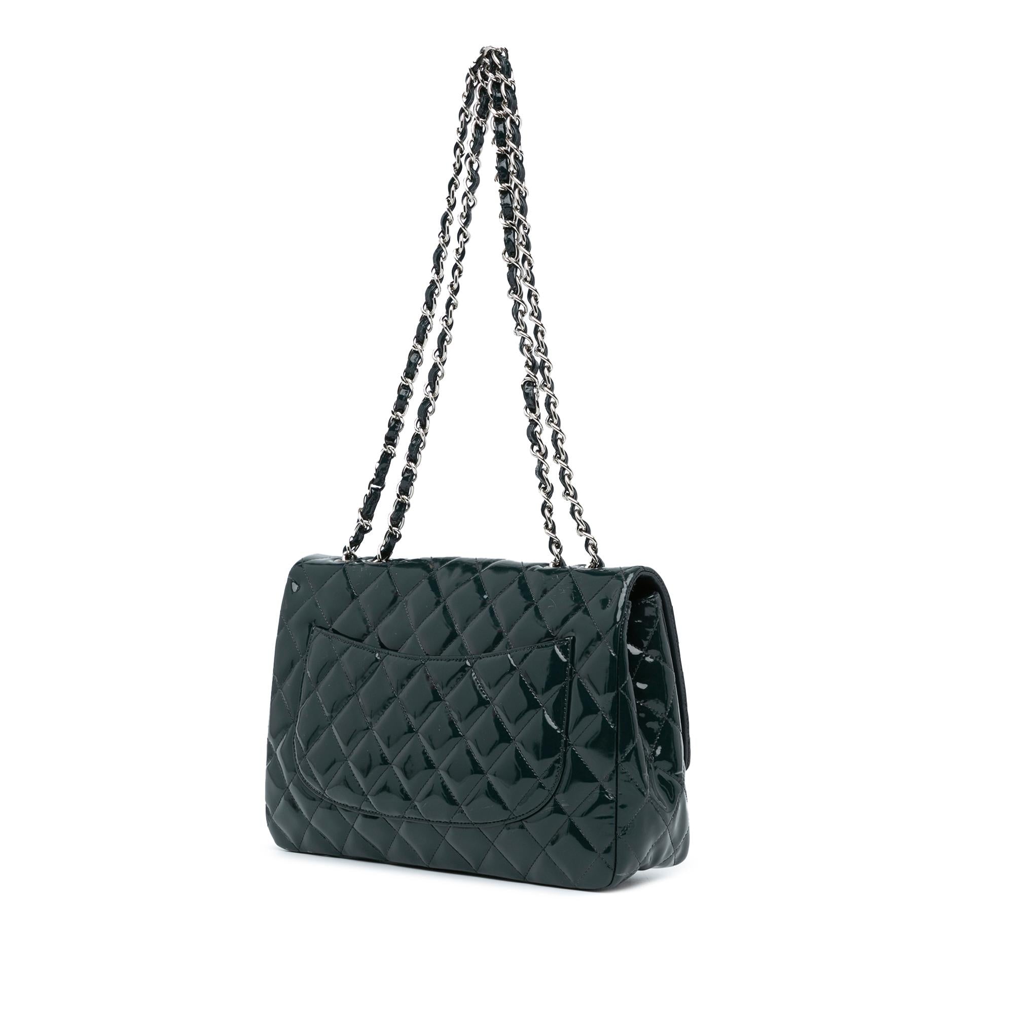 Chanel Jumbo Classic Patent Double Flap