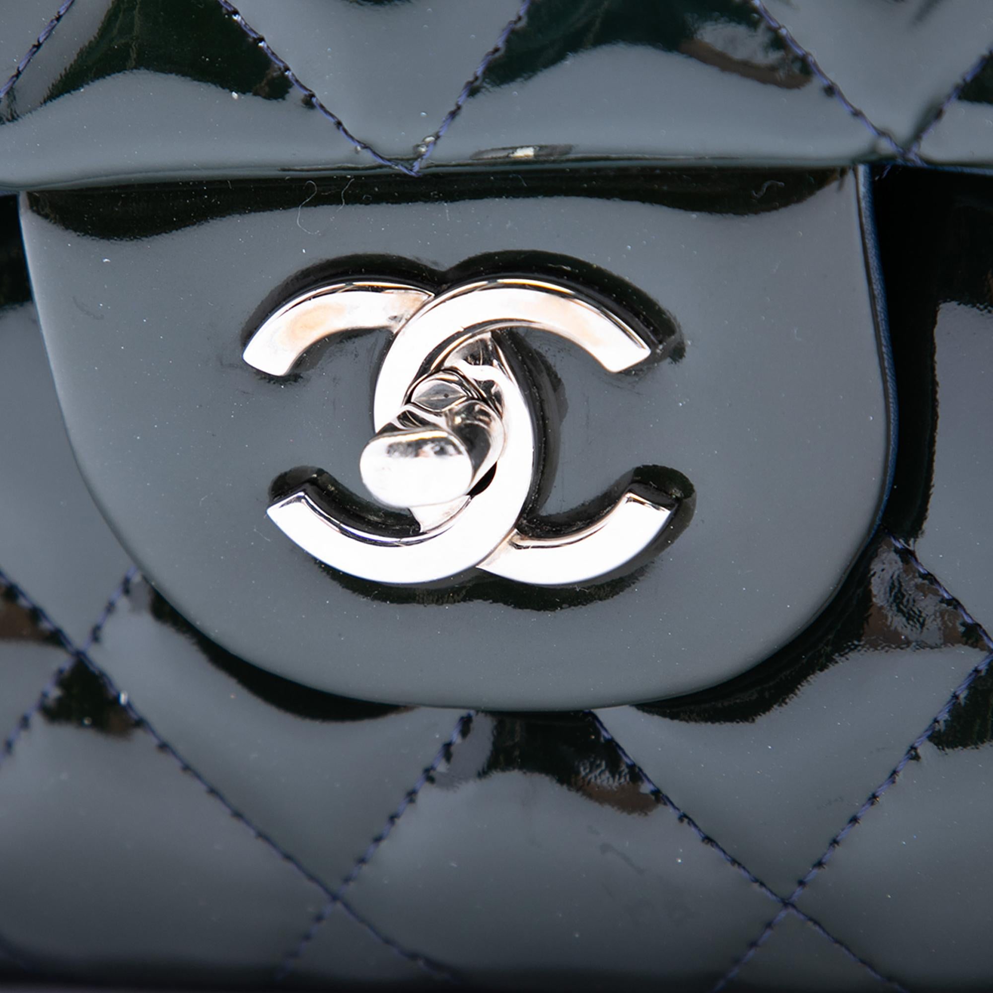 Chanel Jumbo Classic Patent Double Flap
