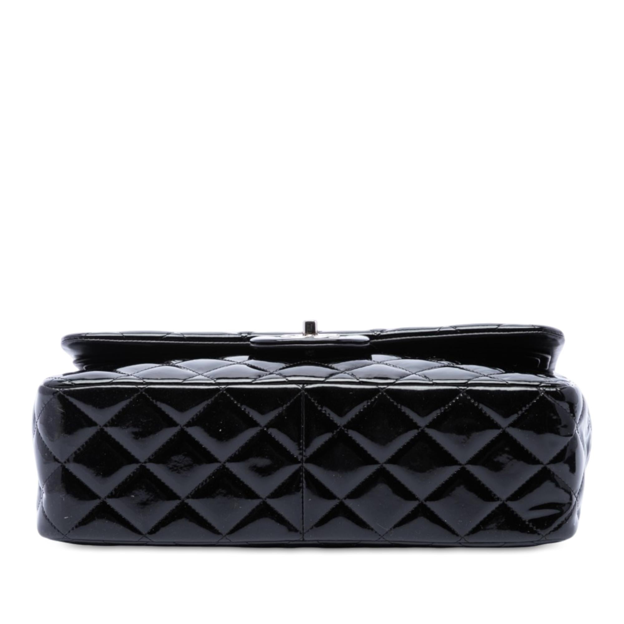 Chanel Jumbo Classic Patent Double Flap