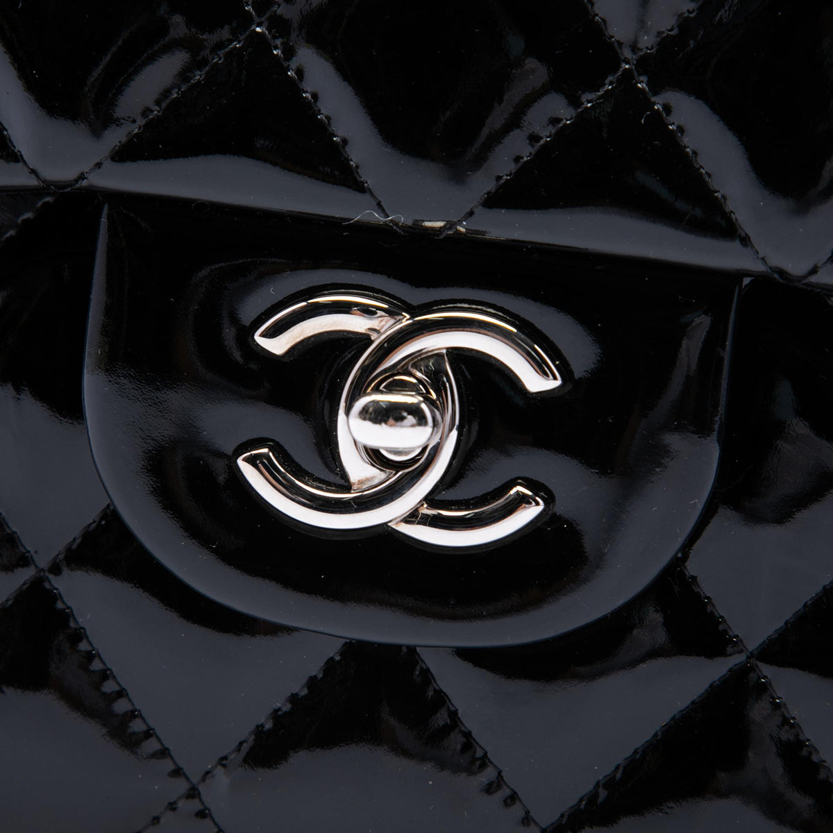 Chanel Jumbo Classic Patent Double Flap