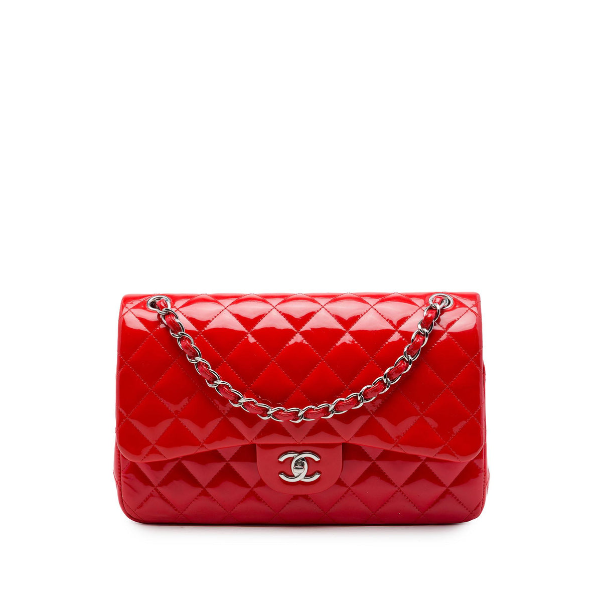 Chanel Jumbo Classic Patent Double Flap