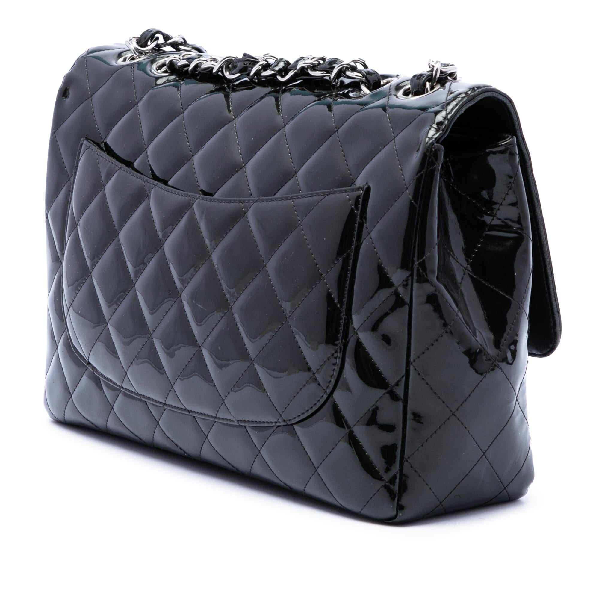 Chanel Jumbo Classic Patent Single Flap