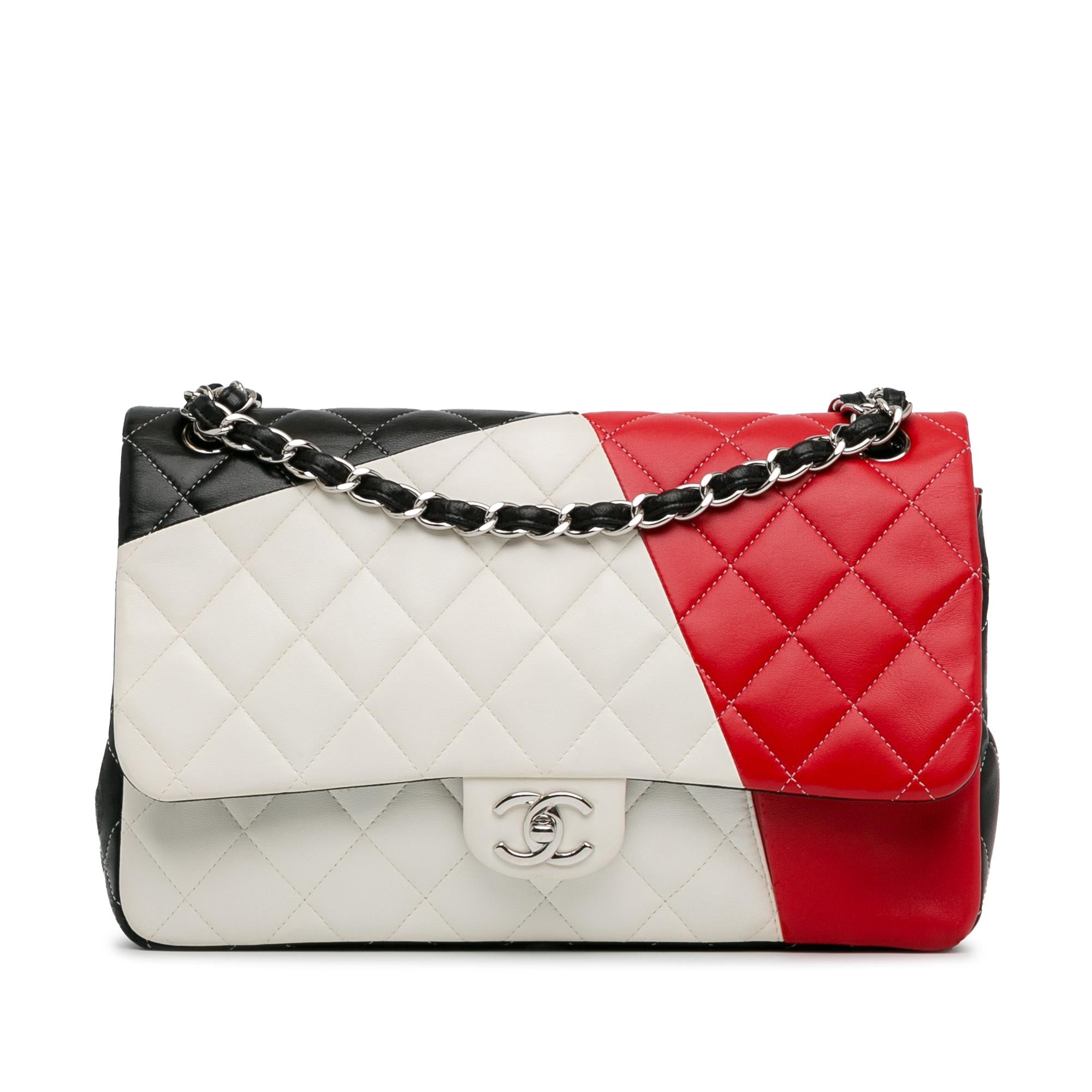Chanel Jumbo Colorblock Classic Flap Bag (SHG-9TADjH)