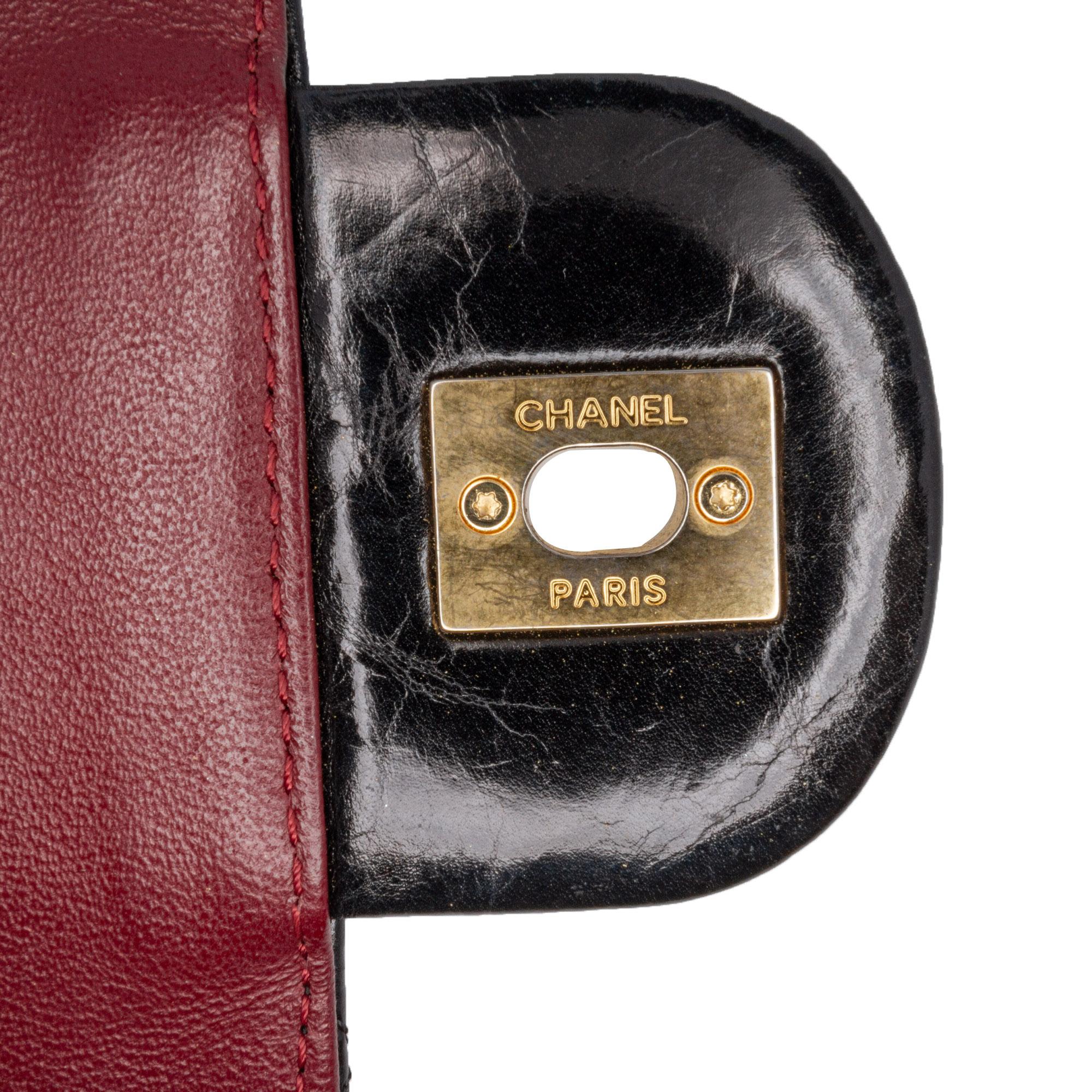 Chanel Jumbo Quilted Glazed Calfskin Clams Pocket Flap