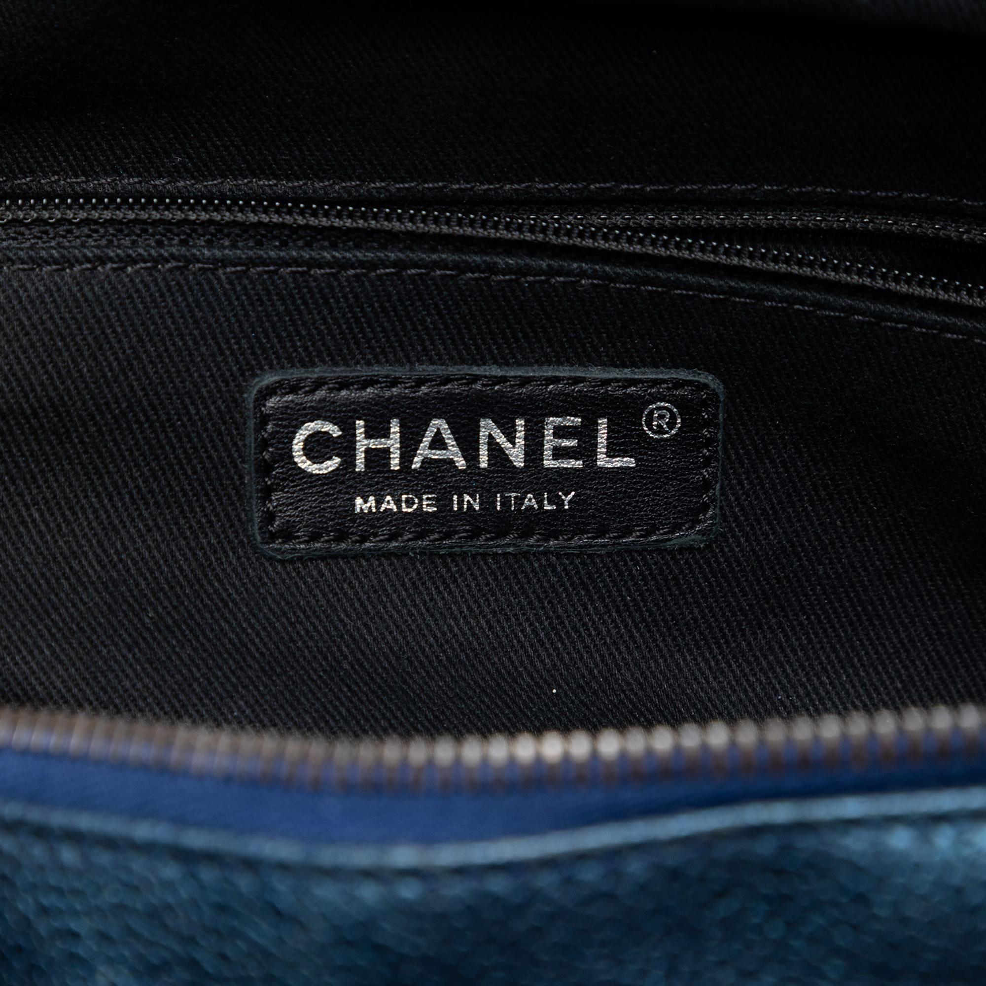 Chanel Jumbo Quilted Iridescent Caviar Easy Flap