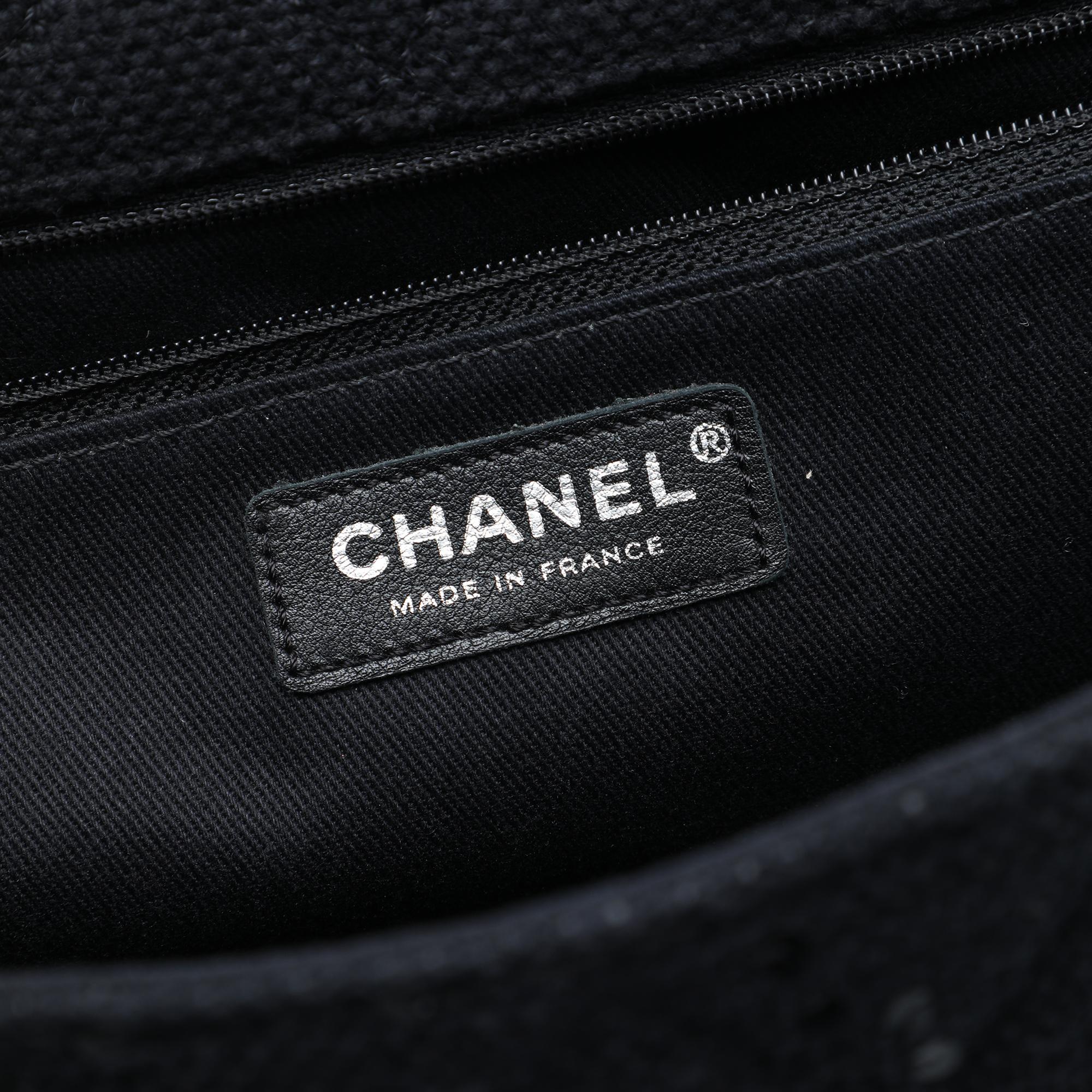 Chanel Jumbo Sequin Embellished Quilted Tweed Reissue 2.55 Messenger Flap