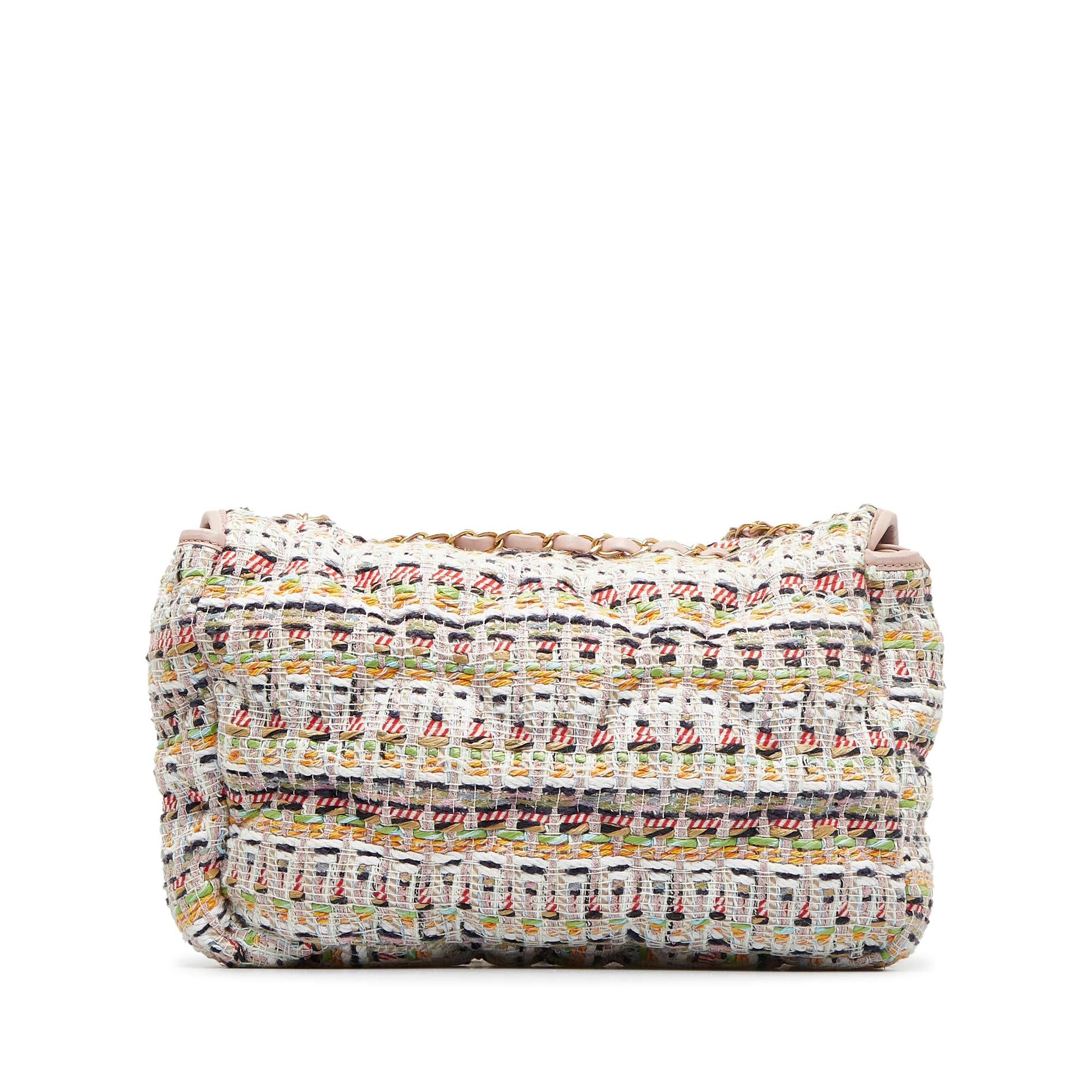 Chanel Jumbo Tweed Chesterfield Single Flap (SHG-QQOQlV)