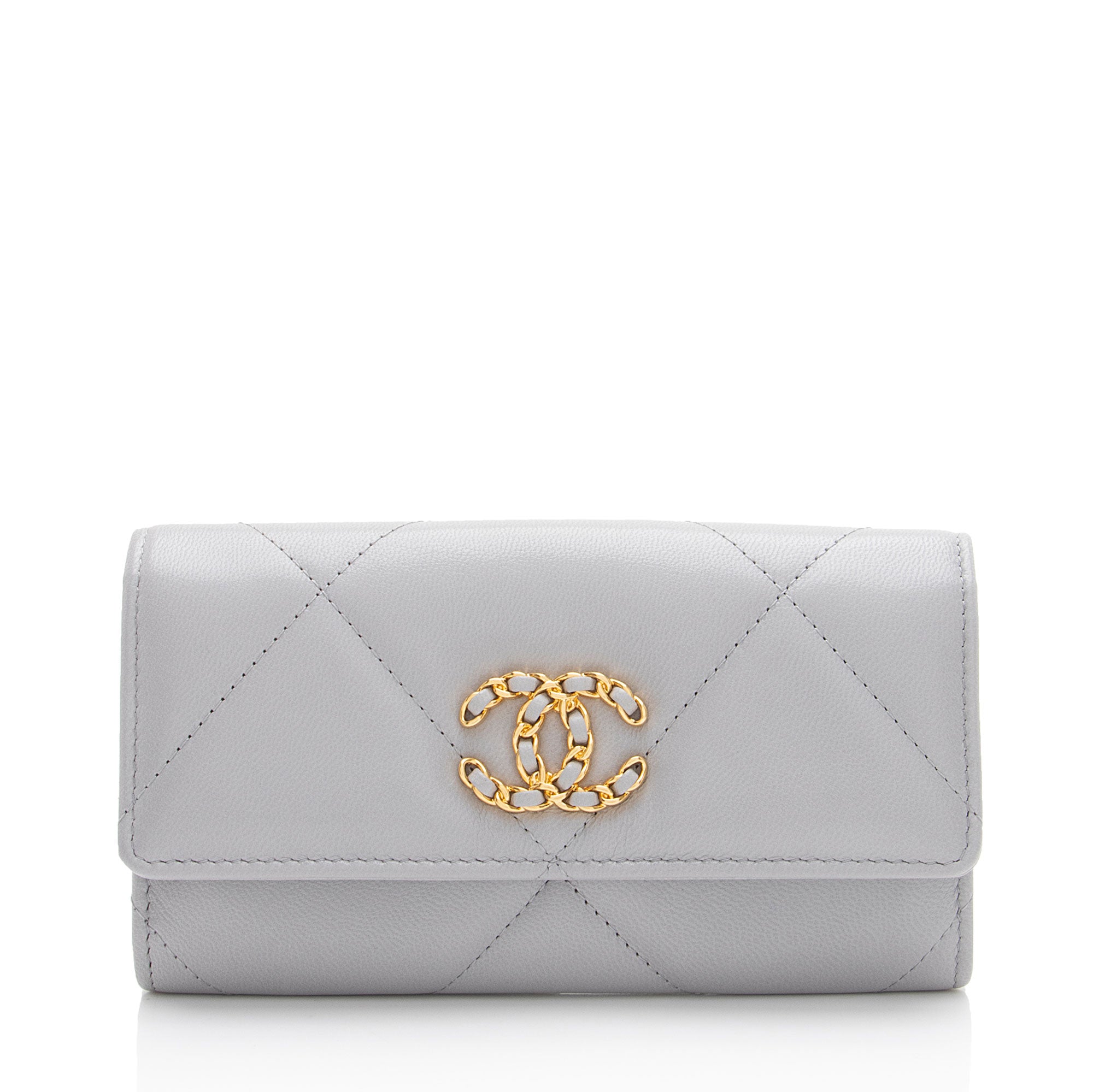 Chanel Lambskin 19 Flap Wallet