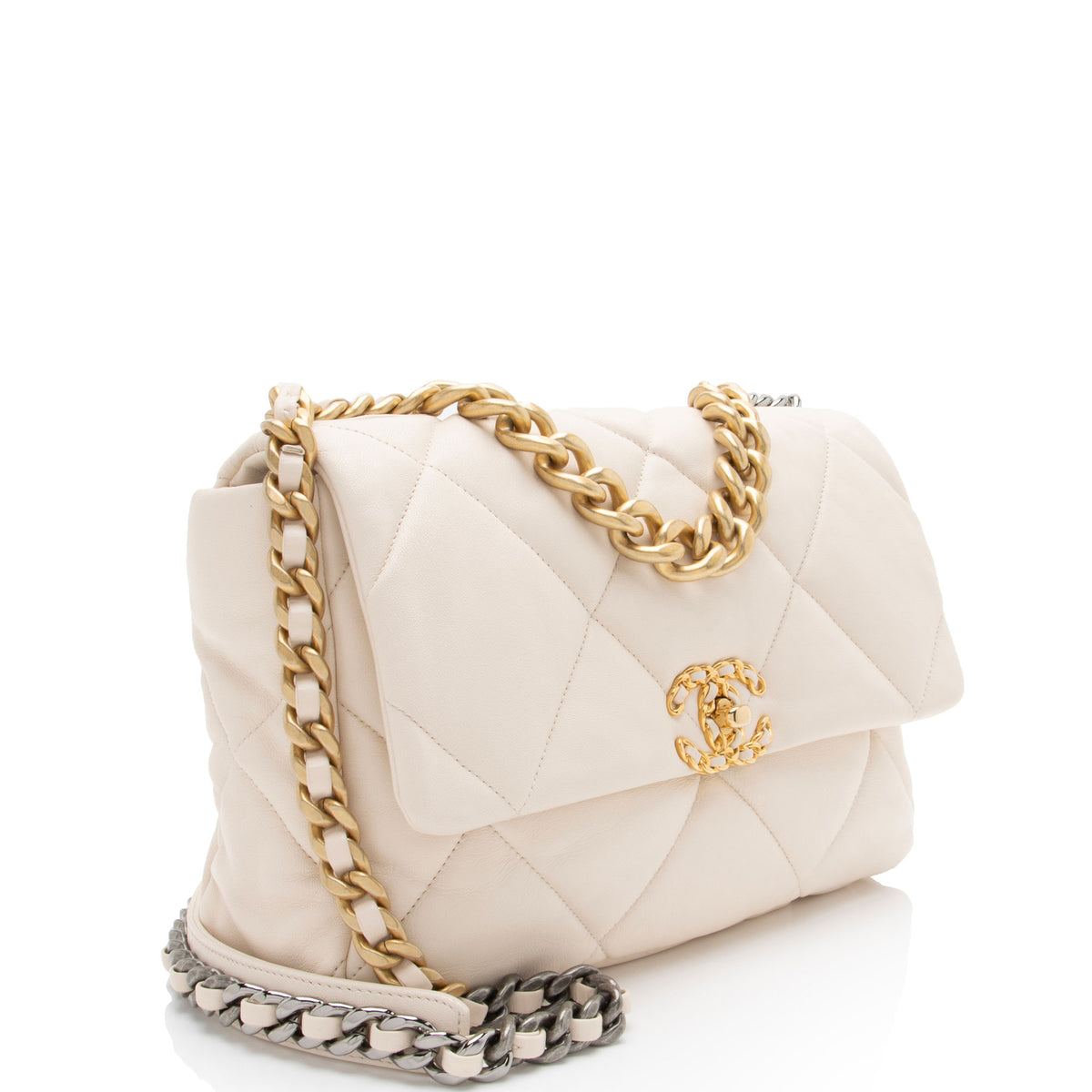 Chanel Lambskin 19 Large Flap Shoulder Bag