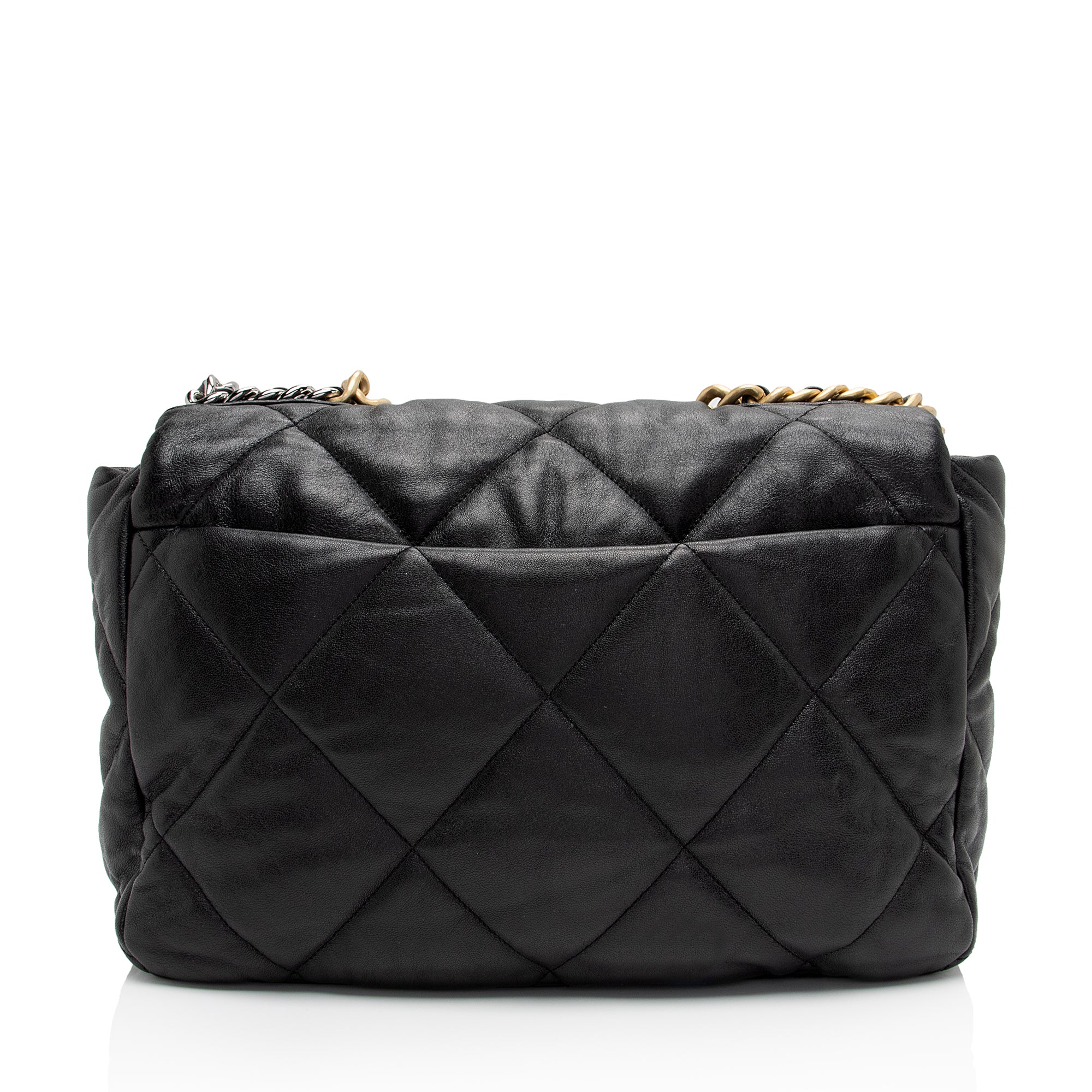 Chanel Lambskin 19 Maxi Flap Shoulder Bag (SHF-uWRj8f)