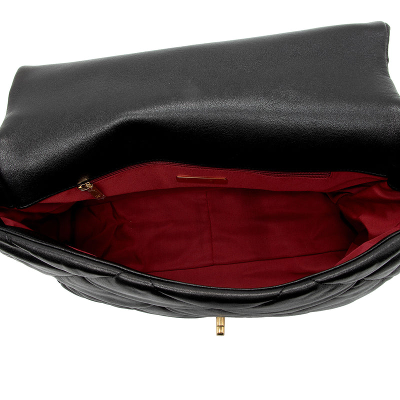 Chanel Lambskin 19 Maxi Flap Shoulder Bag (SHF-uWRj8f)