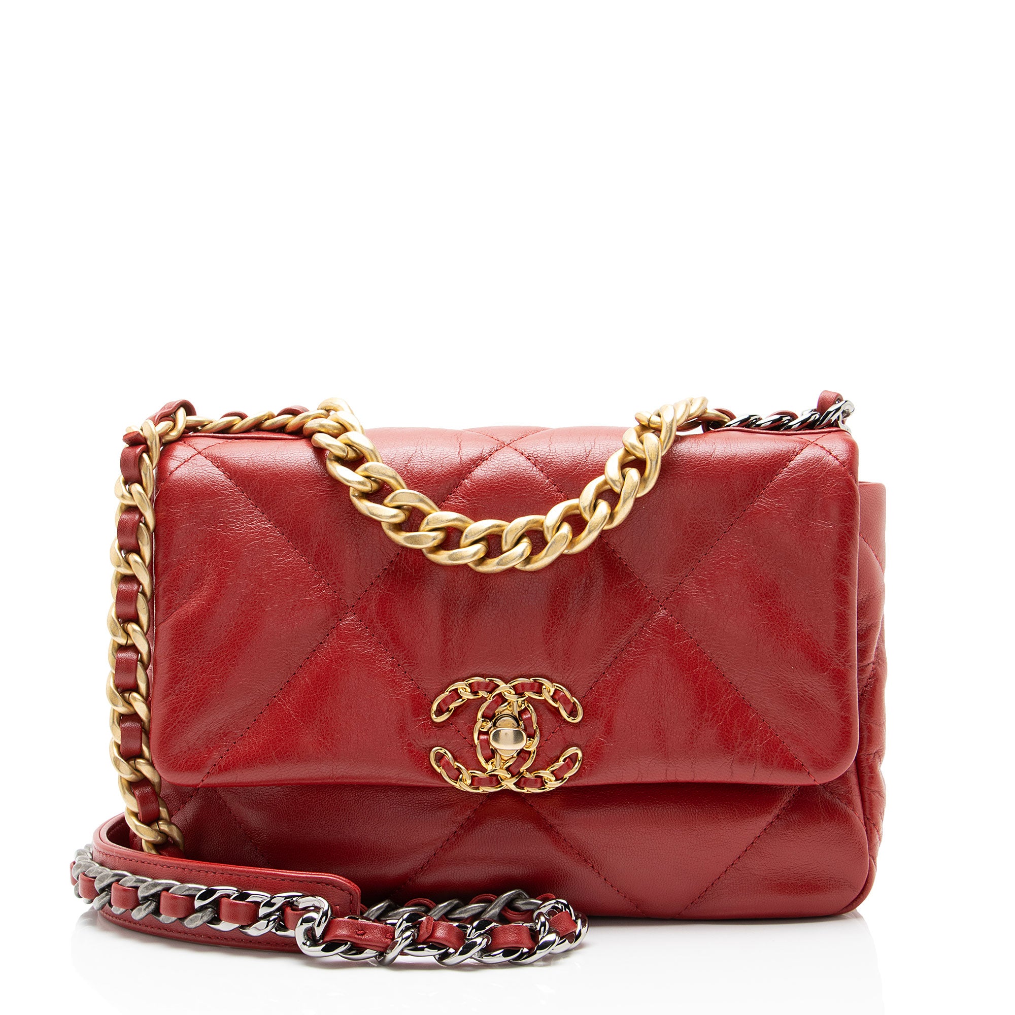 Chanel Lambskin 19 Medium Flap Shoulder Bag