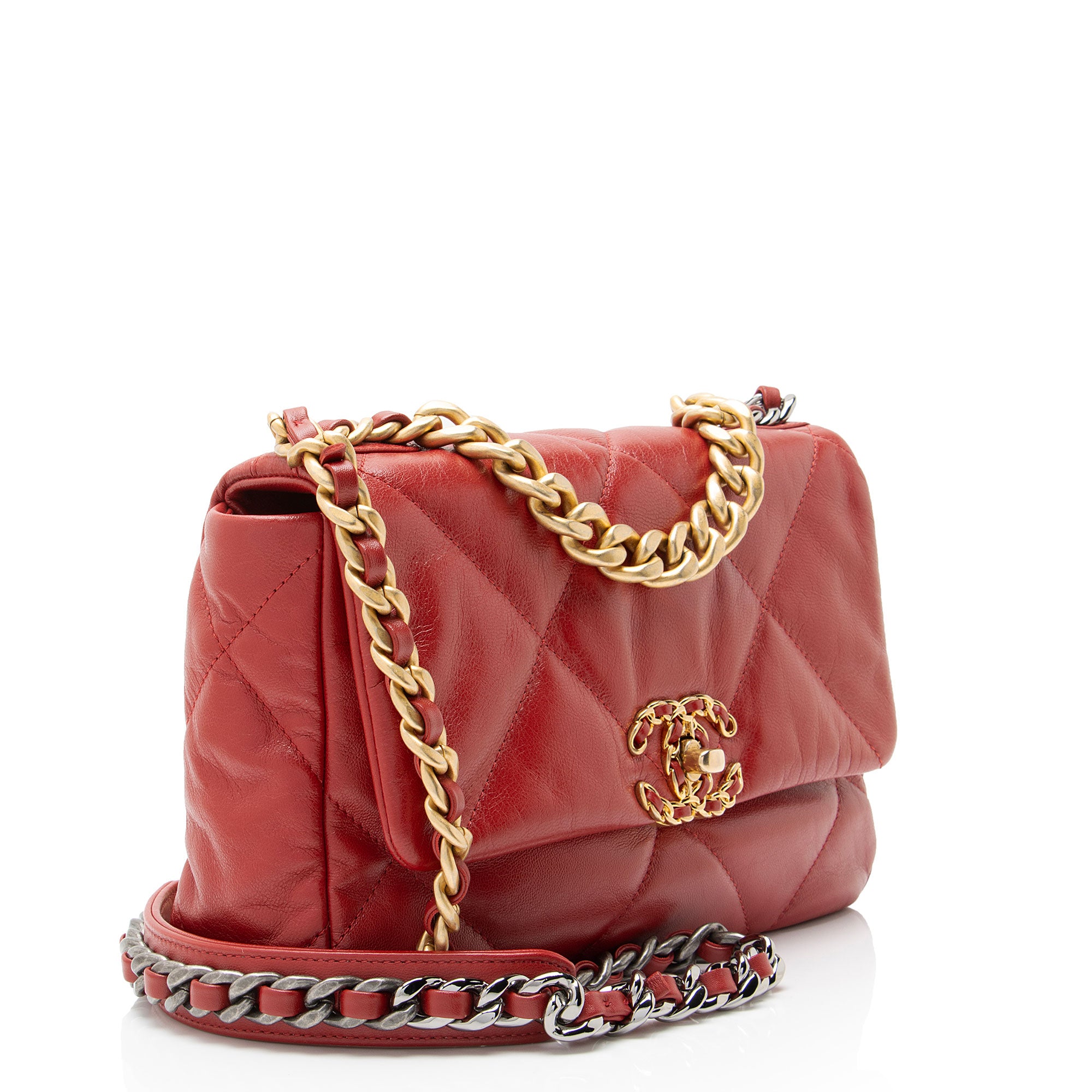 Chanel Lambskin 19 Medium Flap Shoulder Bag