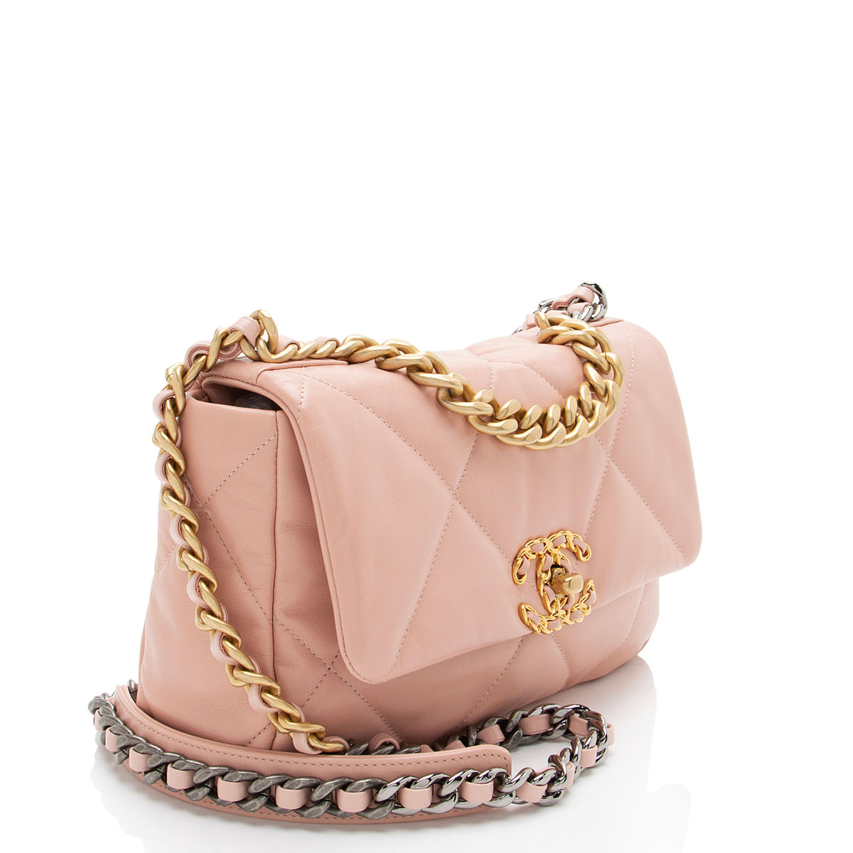 Chanel Lambskin 19 Medium Flap Shoulder Bag