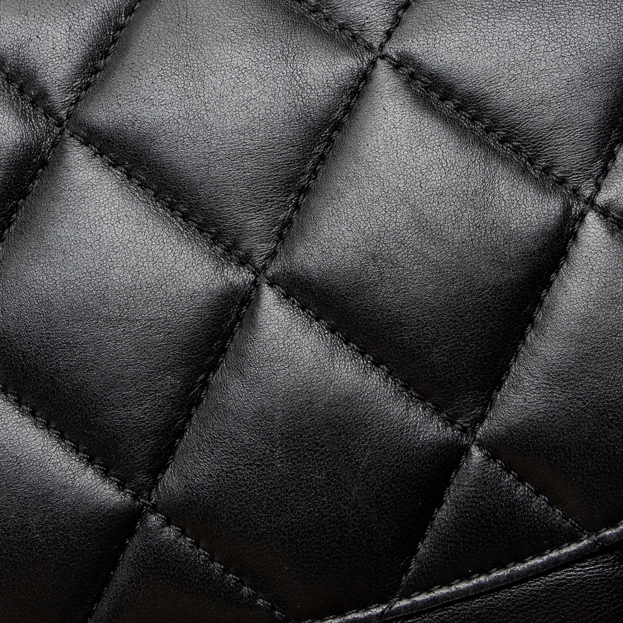 Chanel Lambskin 3 Accordion Maxi Flap Bag