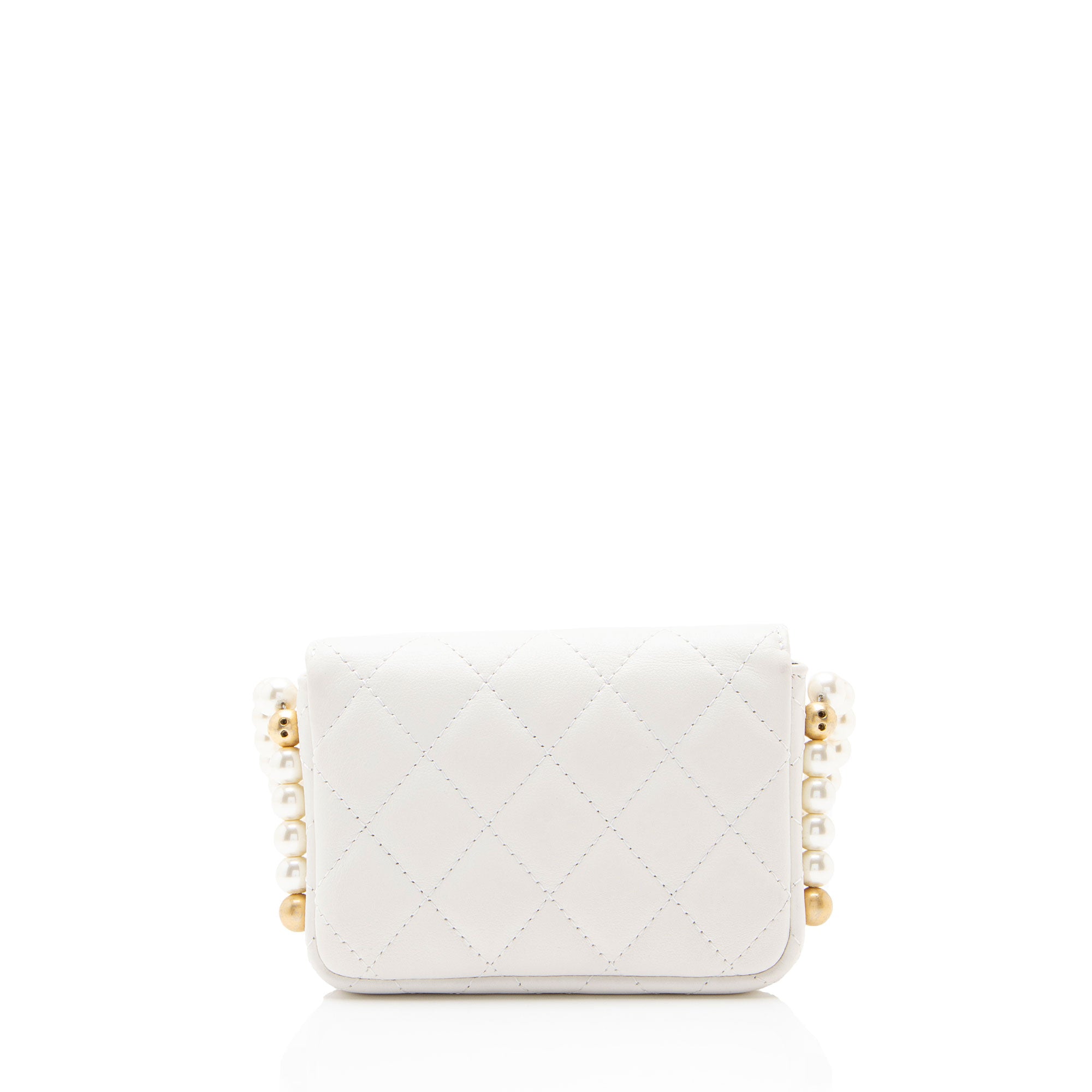 Chanel Lambskin About Pearls Chain Mini Bag