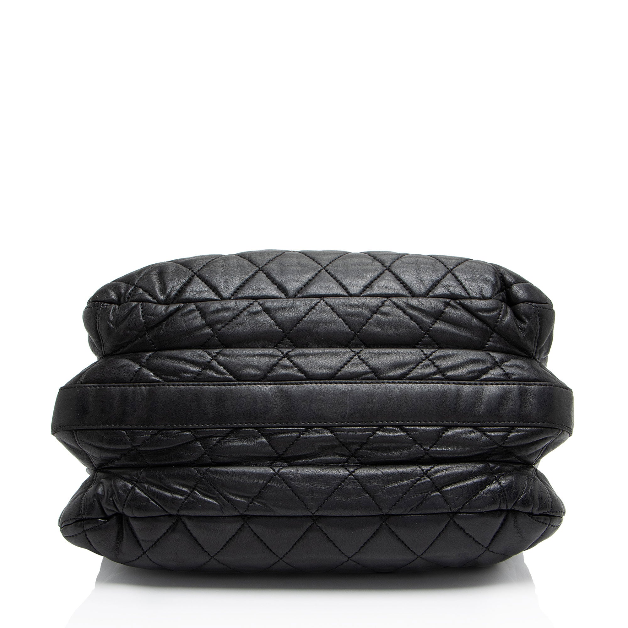 Chanel Lambskin 3 Accordion Maxi Flap Bag